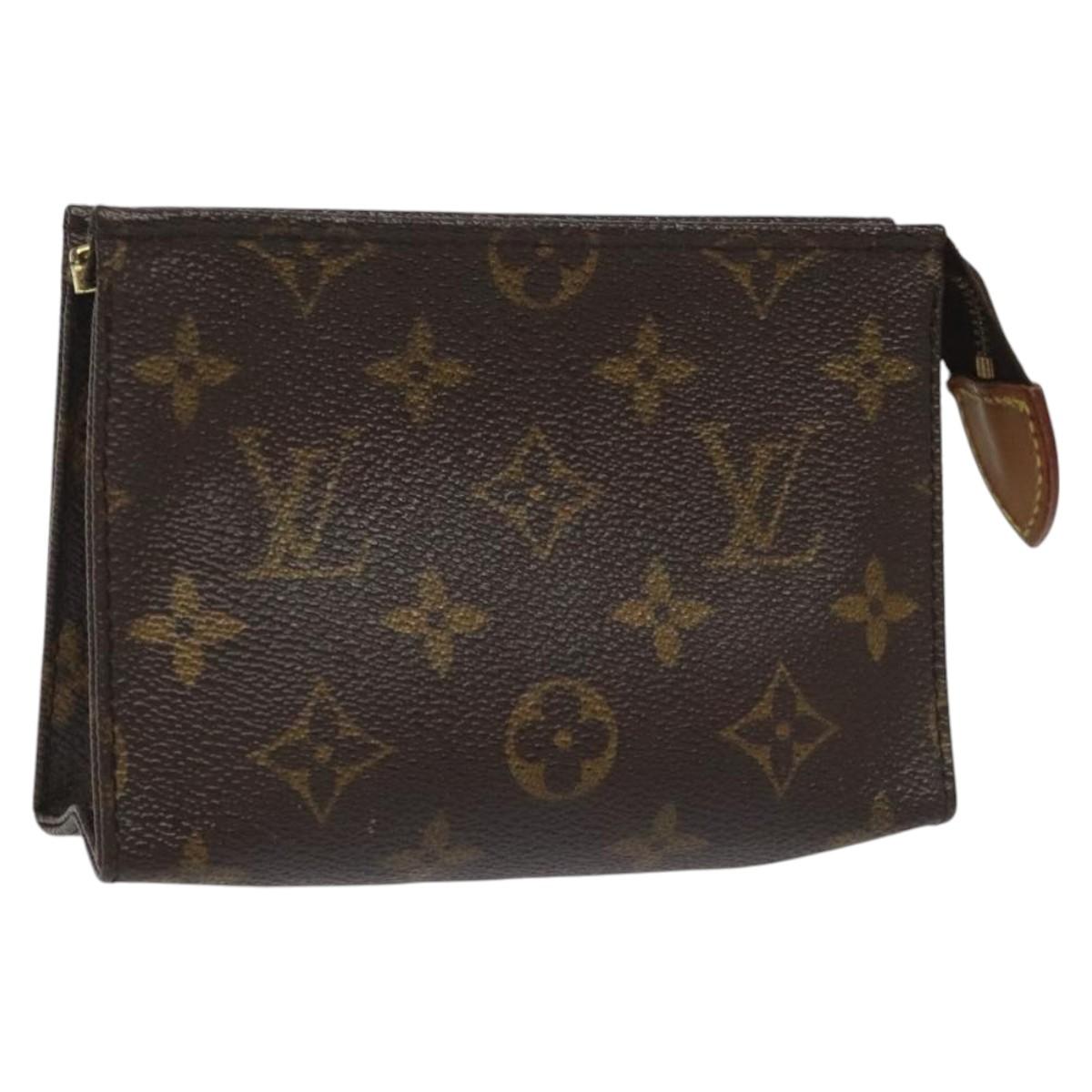 LOUIS VUITTON Monogram Poche Toilette 15 Pouch M47546 LV Auth fm4426