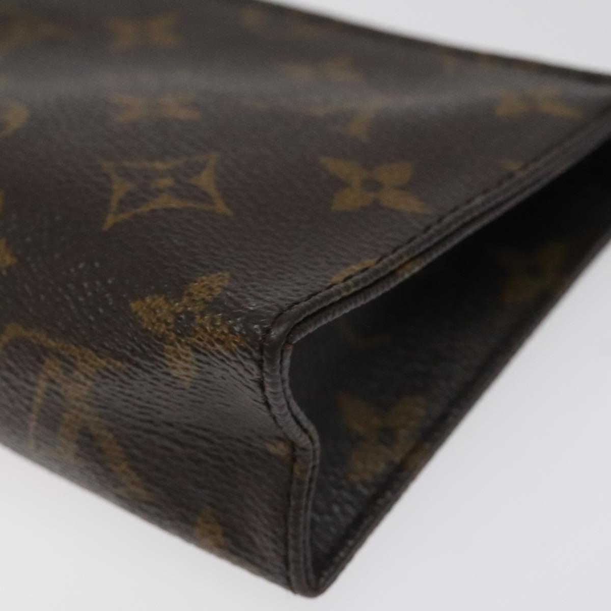 LOUIS VUITTON Monogram Poche Toilette 15 Pouch M47546 LV Auth fm4426
