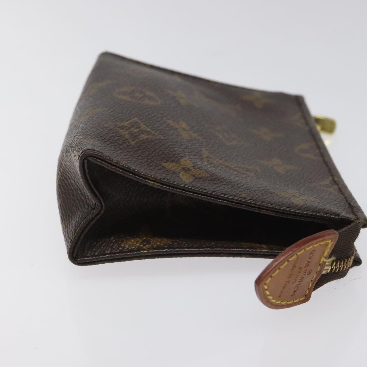 LOUIS VUITTON Monogram Poche Toilette 15 Pouch M47546 LV Auth fm4426