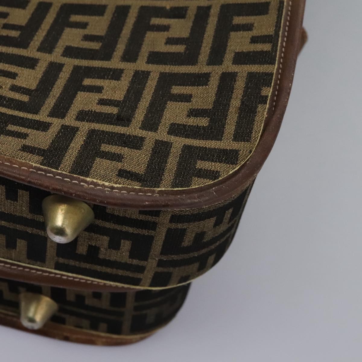 FENDI Zucca Canvas Garment Cover Brown Auth fm4432