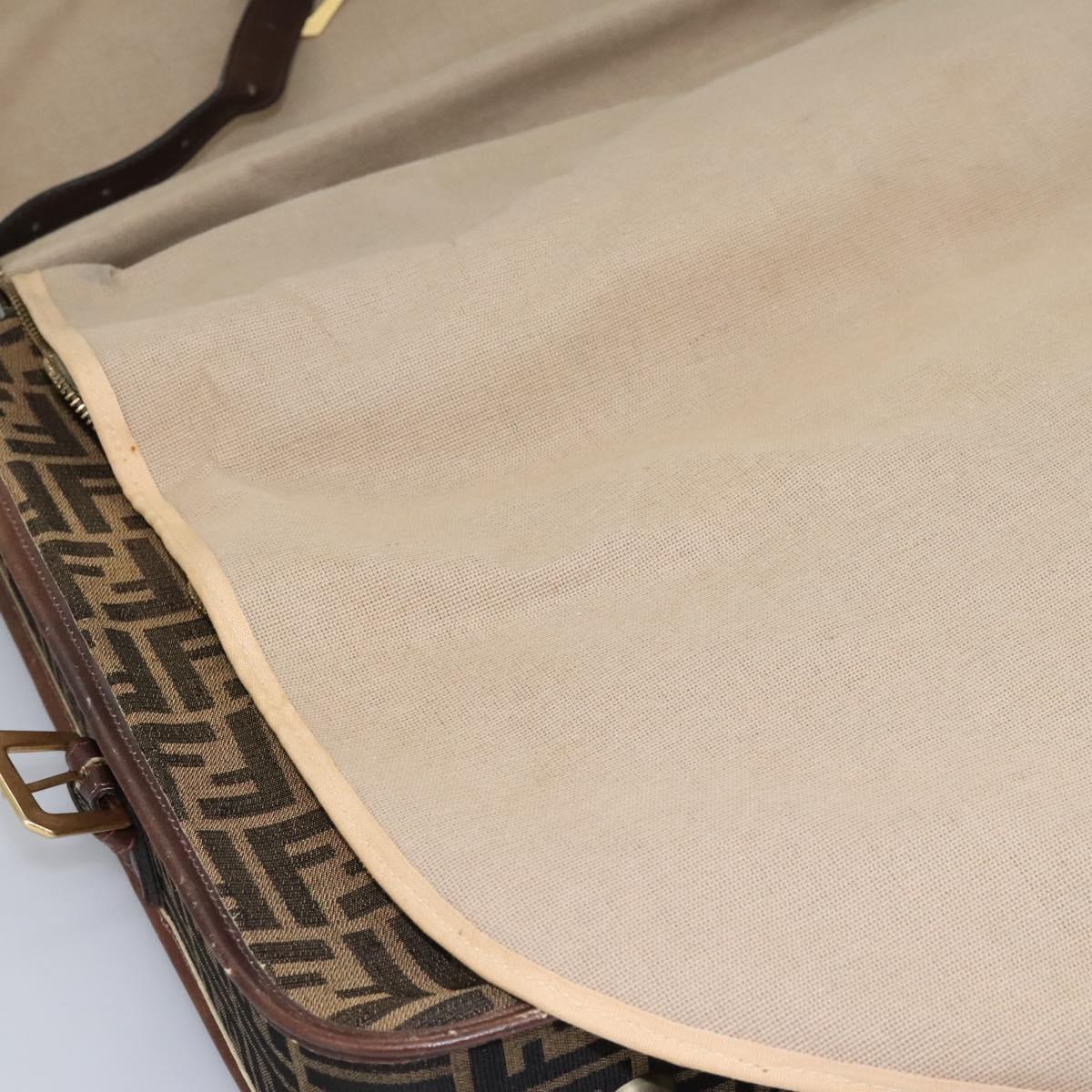 FENDI Zucca Canvas Garment Cover Brown Auth fm4432