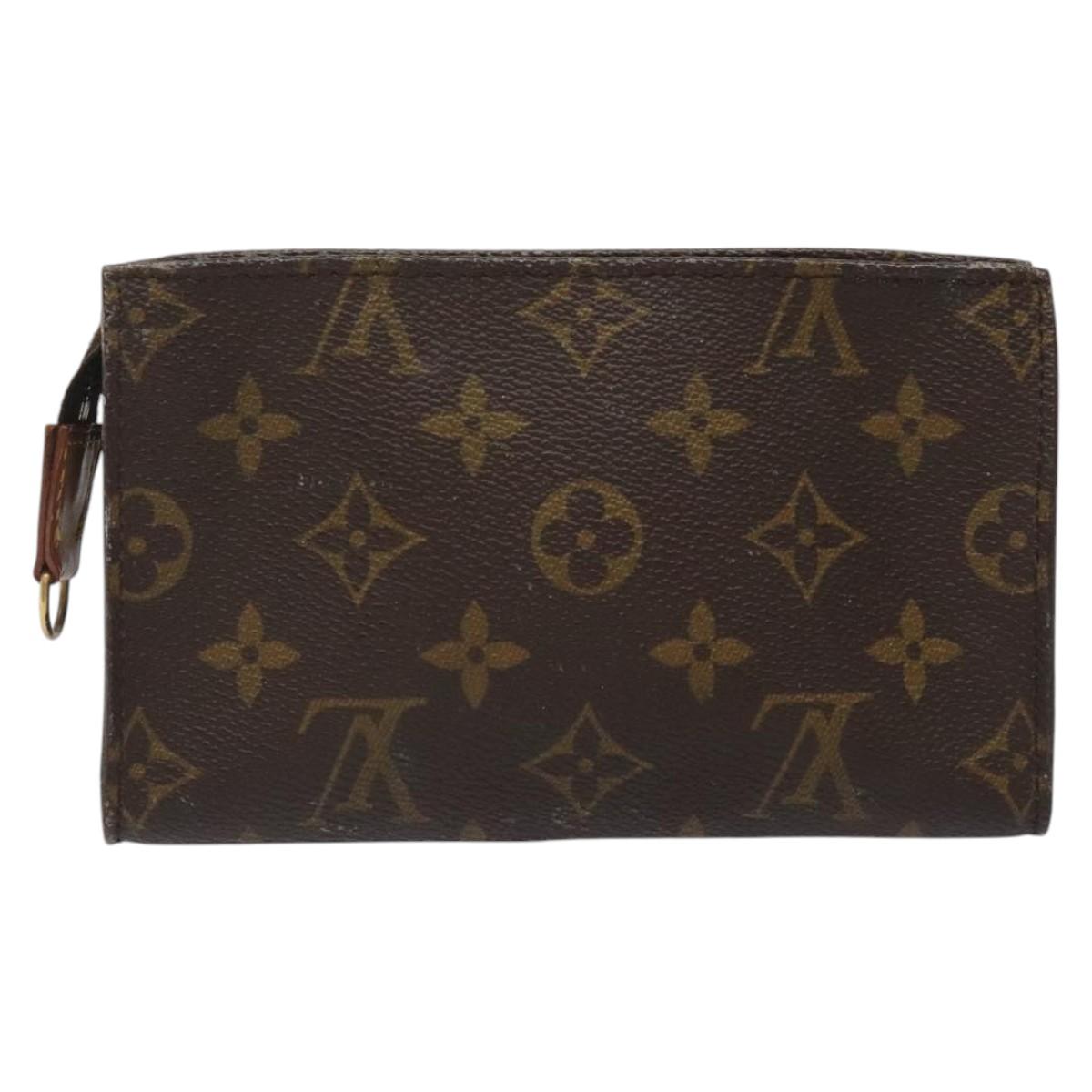 LOUIS VUITTON Monogram Bucket PM Accessory Pouch LV Auth fm4455