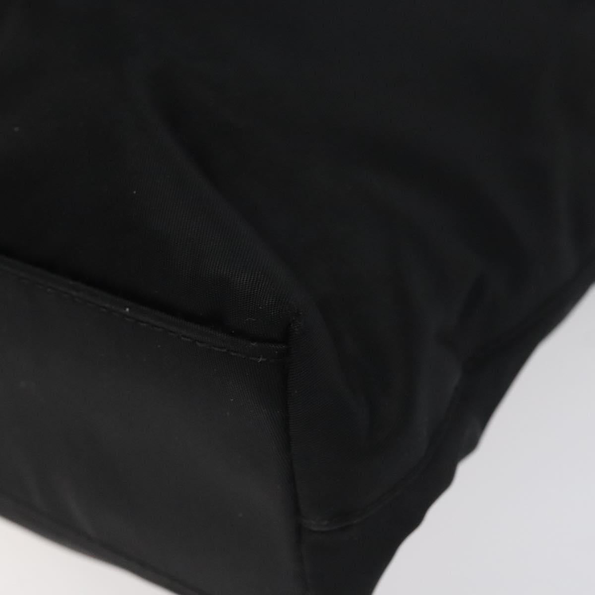 Christian Dior Tote Bag Nylon Black Silver Auth fm4460