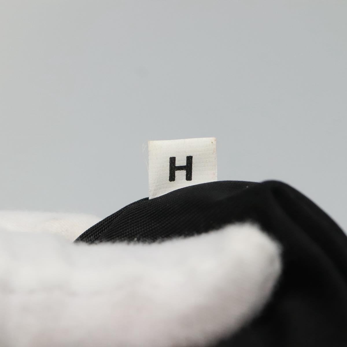 PRADA Hand Bag Nylon Plastic Green Black Silver Auth fm4464