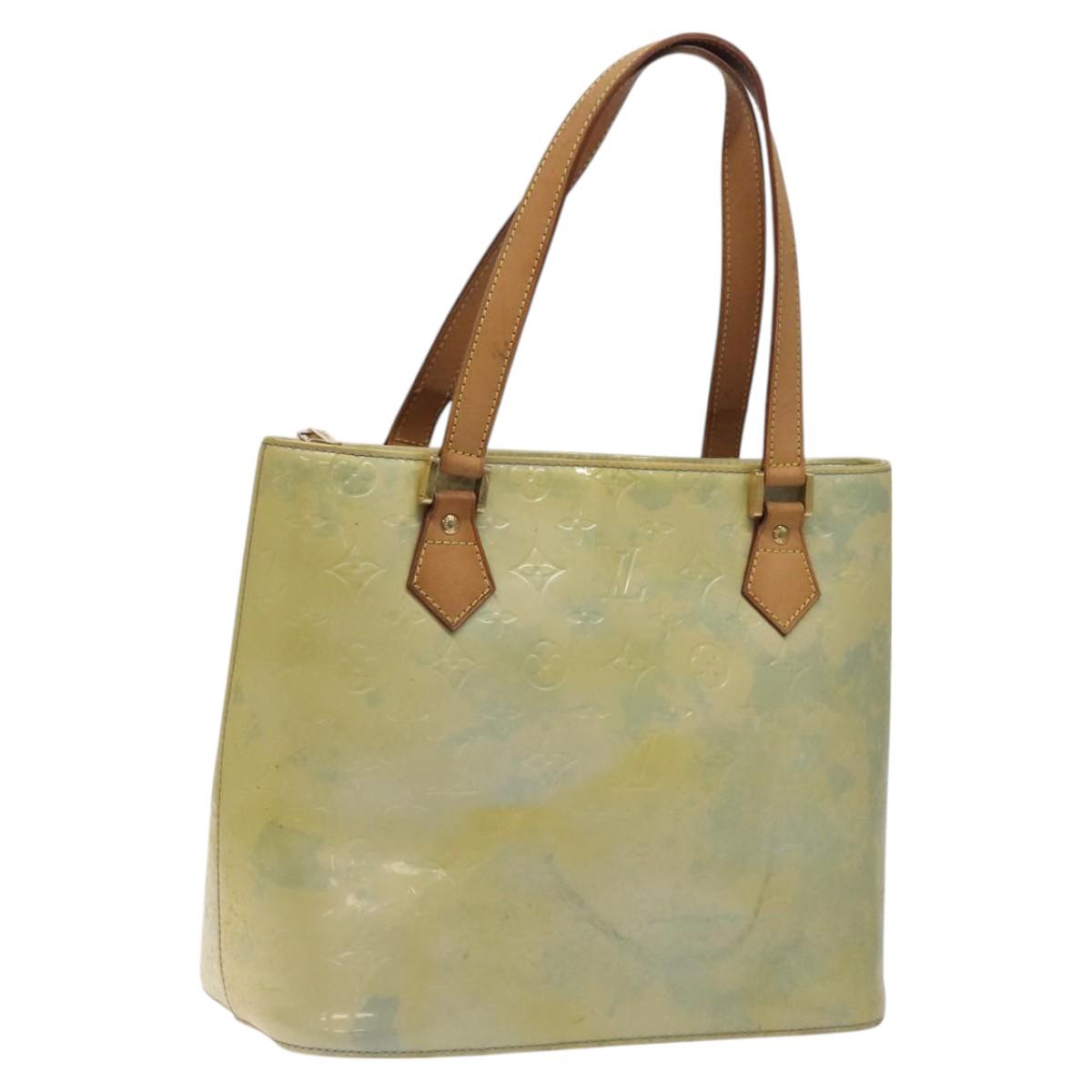 LOUIS VUITTON Monogram Vernis Houston Hand Bag Lavande M91218 LV Auth fm4471