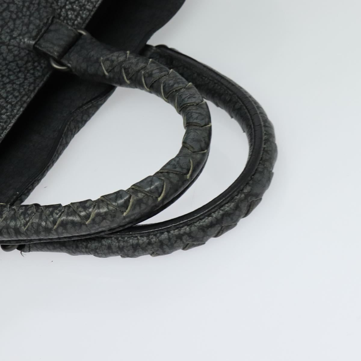 BOTTEGA VENETA Tote Bag Leather Gray 222336 Auth fm4480