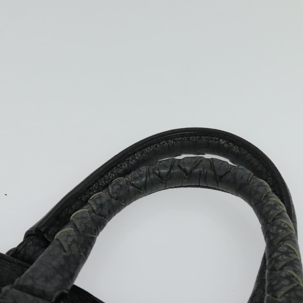 BOTTEGA VENETA Tote Bag Leather Gray 222336 Auth fm4480