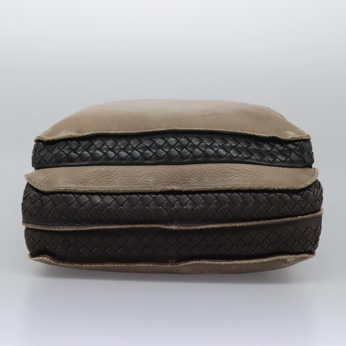 BOTTEGA VENETA Business Bag Leather 2way Beige Auth fm4481