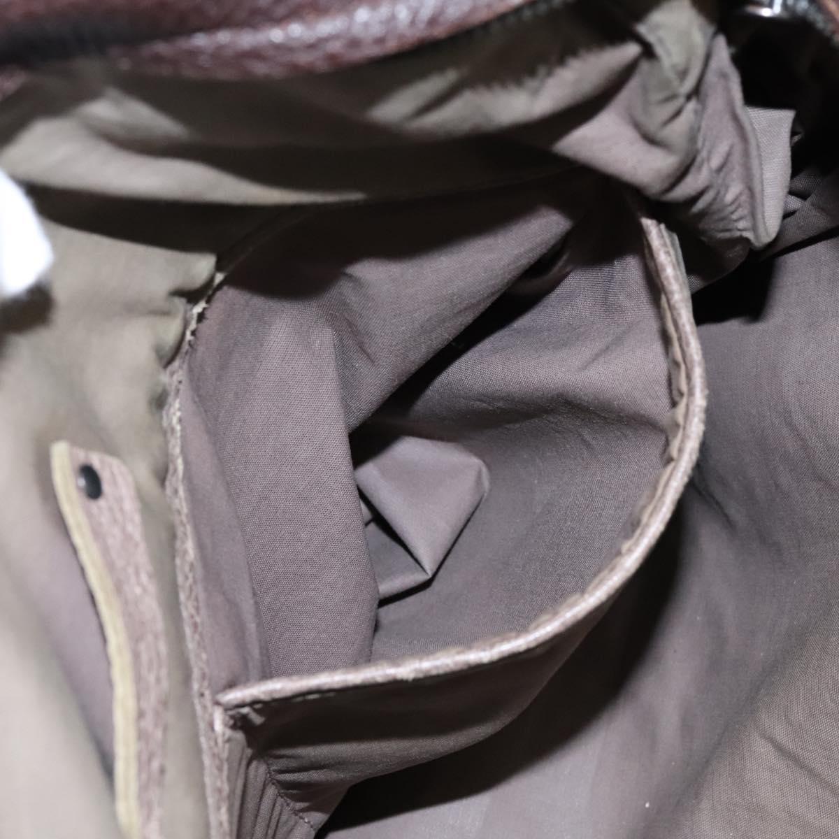 BOTTEGA VENETA Business Bag Leather 2way Beige Auth fm4481