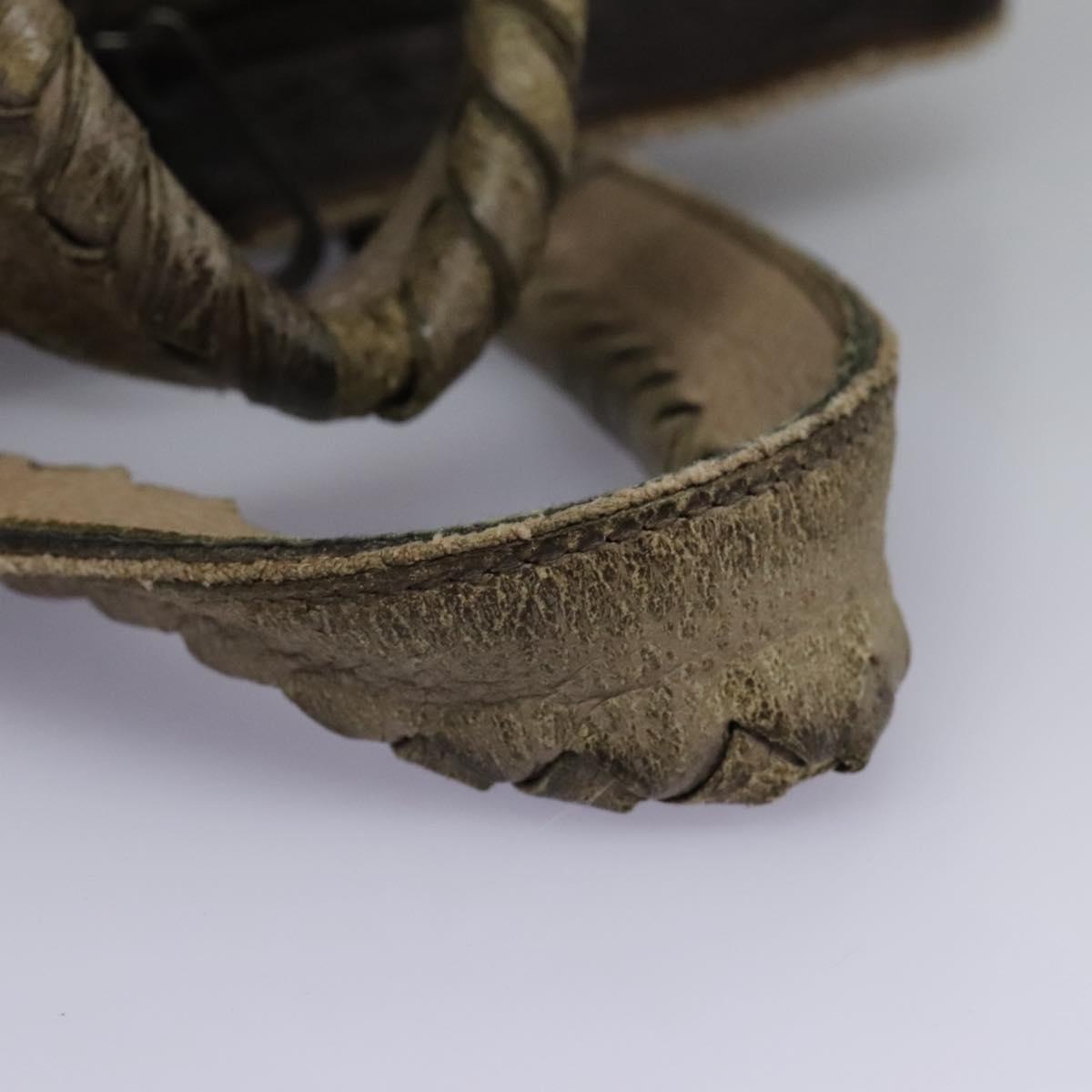 BOTTEGA VENETA Business Bag Leather 2way Beige Auth fm4481