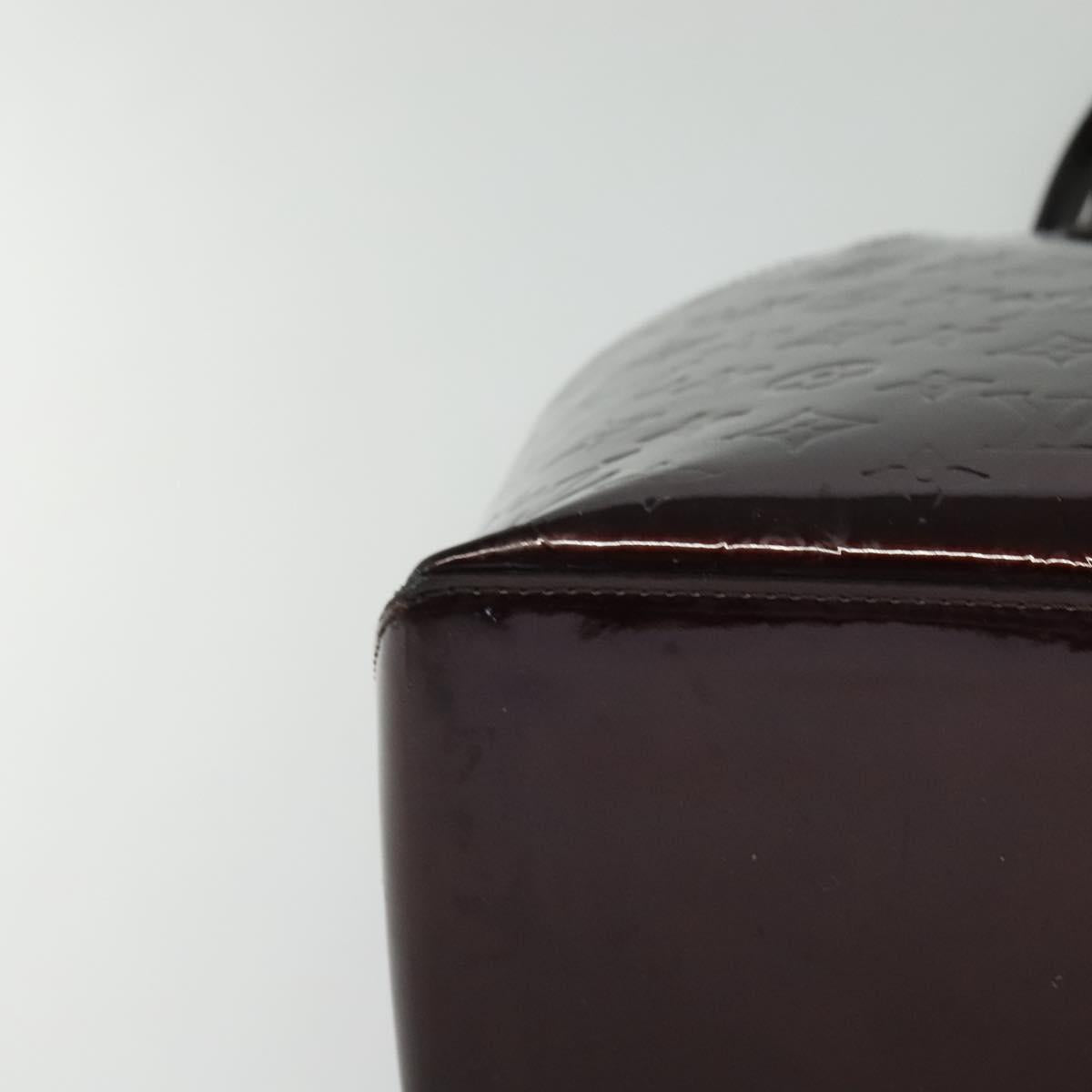 LOUIS VUITTON Monogram Vernis Wilshire MM Bag Rouge Favist M91646 LV Auth fm4498