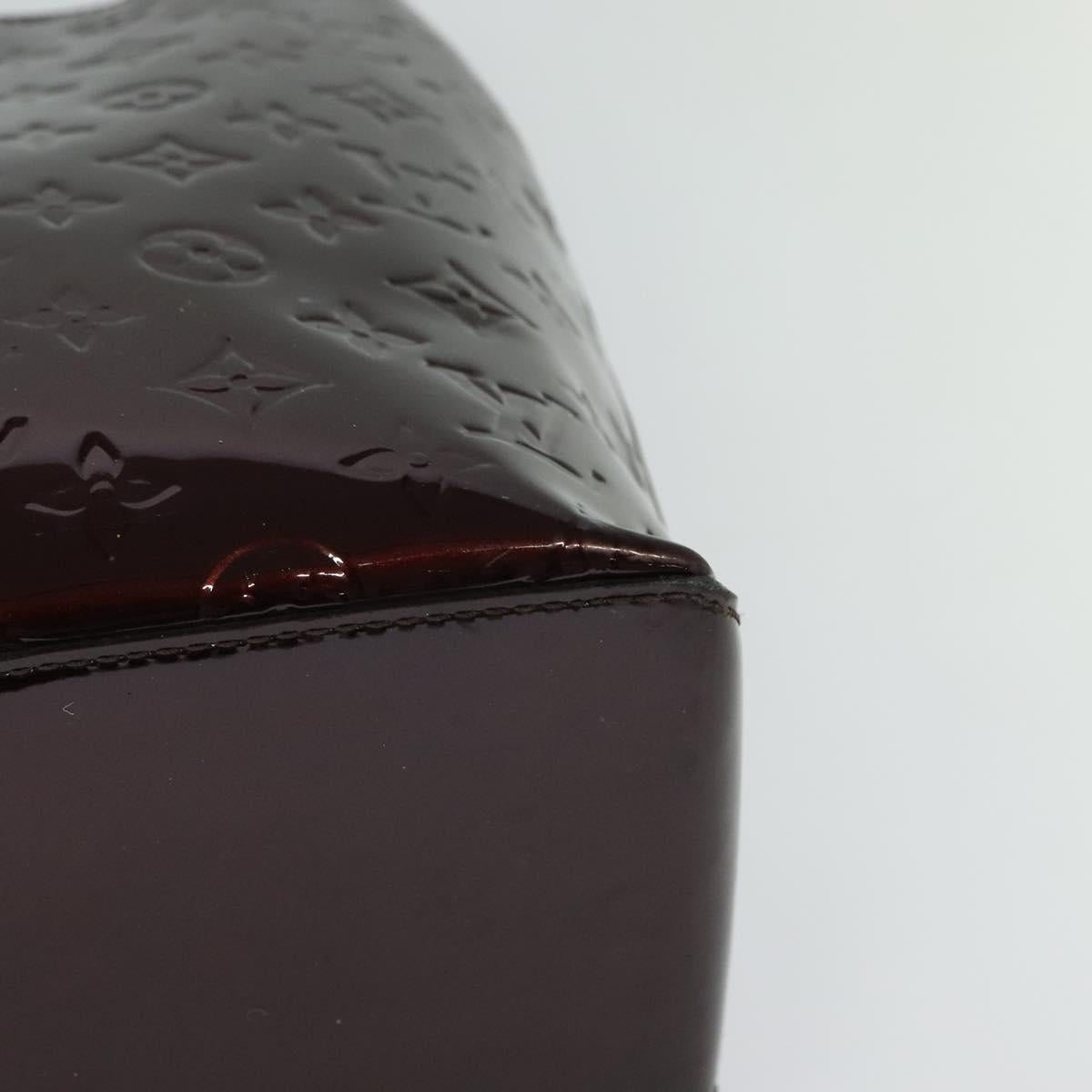 LOUIS VUITTON Monogram Vernis Wilshire MM Bag Rouge Favist M91646 LV Auth fm4498