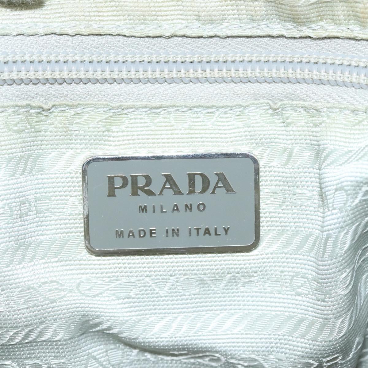 PRADA Shoulder Bag Nylon Pink Silver Auth fm4561