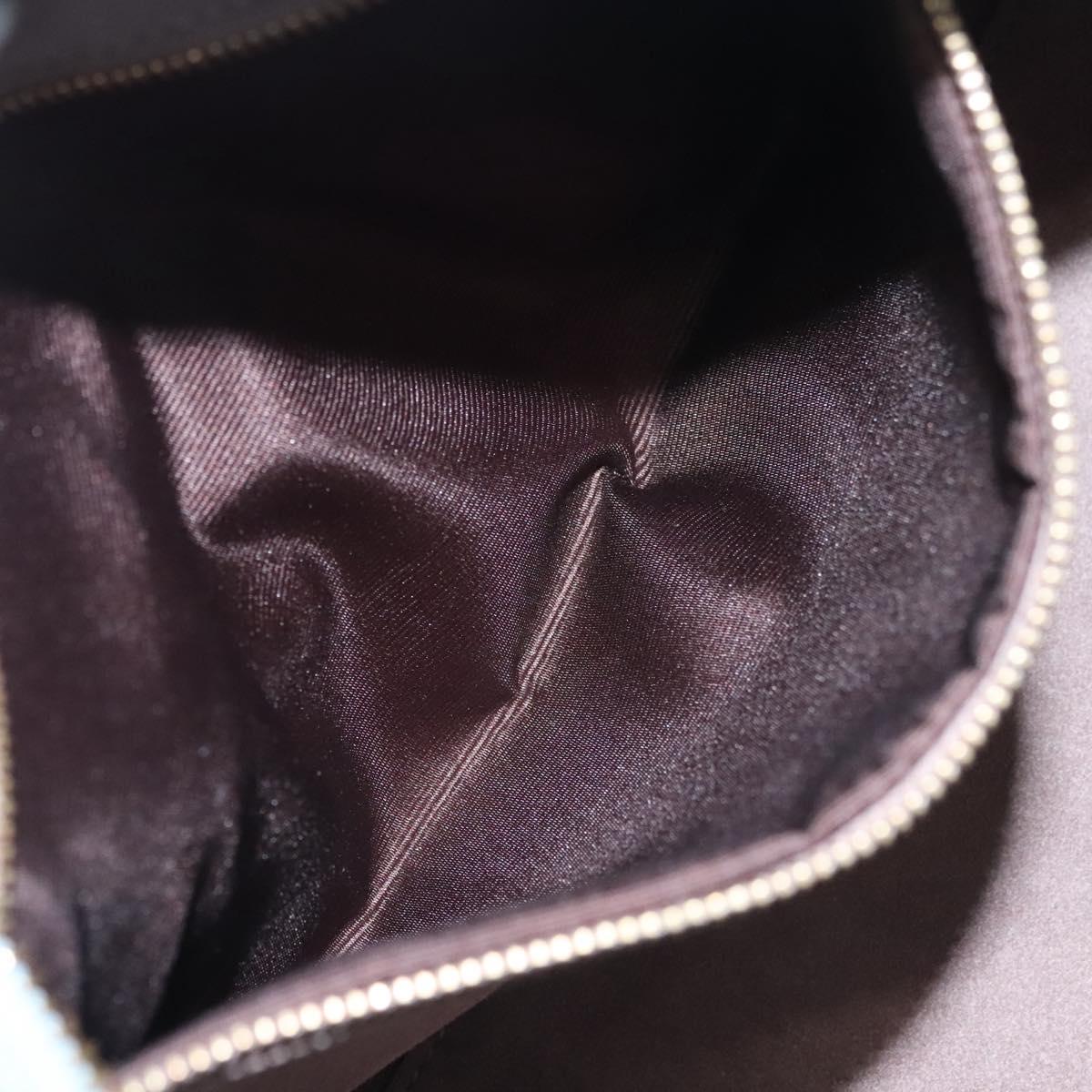 LOEWE Anagram Amazona 28 Hand Bag Leather Light Blue Gold Auth fm4572