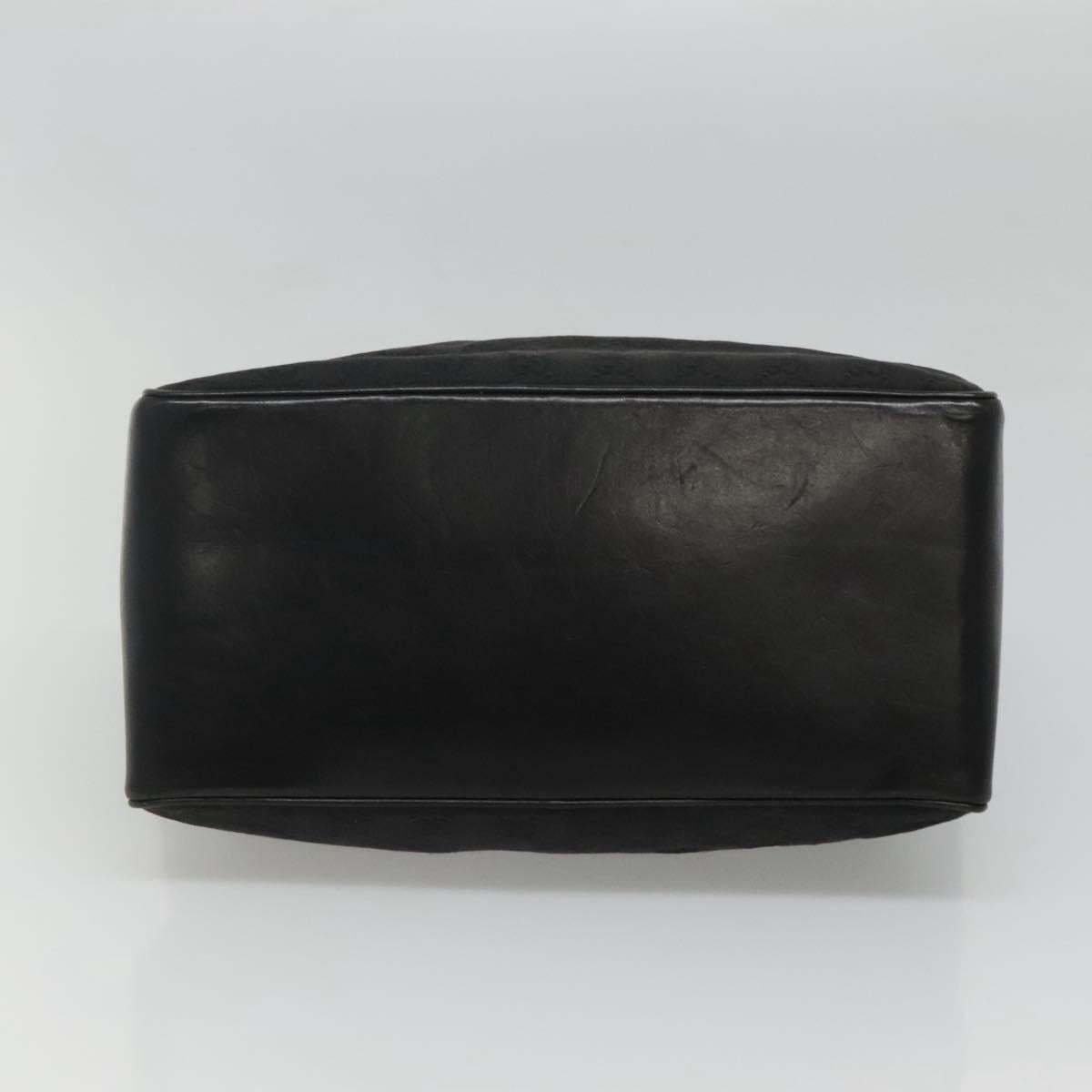 GUCCI GG Canvas Shoulder Bag Black 109141 Auth fm4617