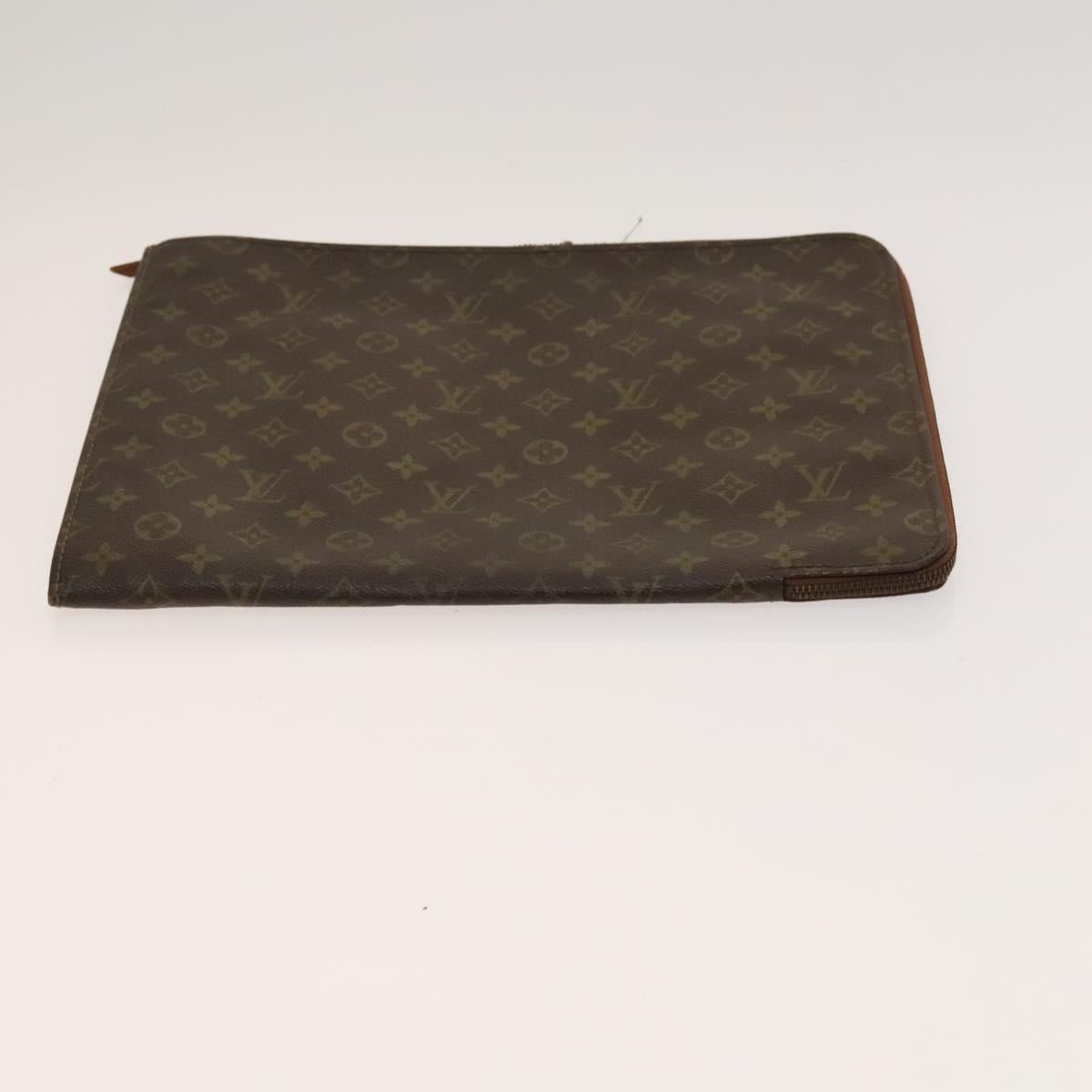 LOUIS VUITTON Monogram Clutch Bag 3Set LV Auth fm4628