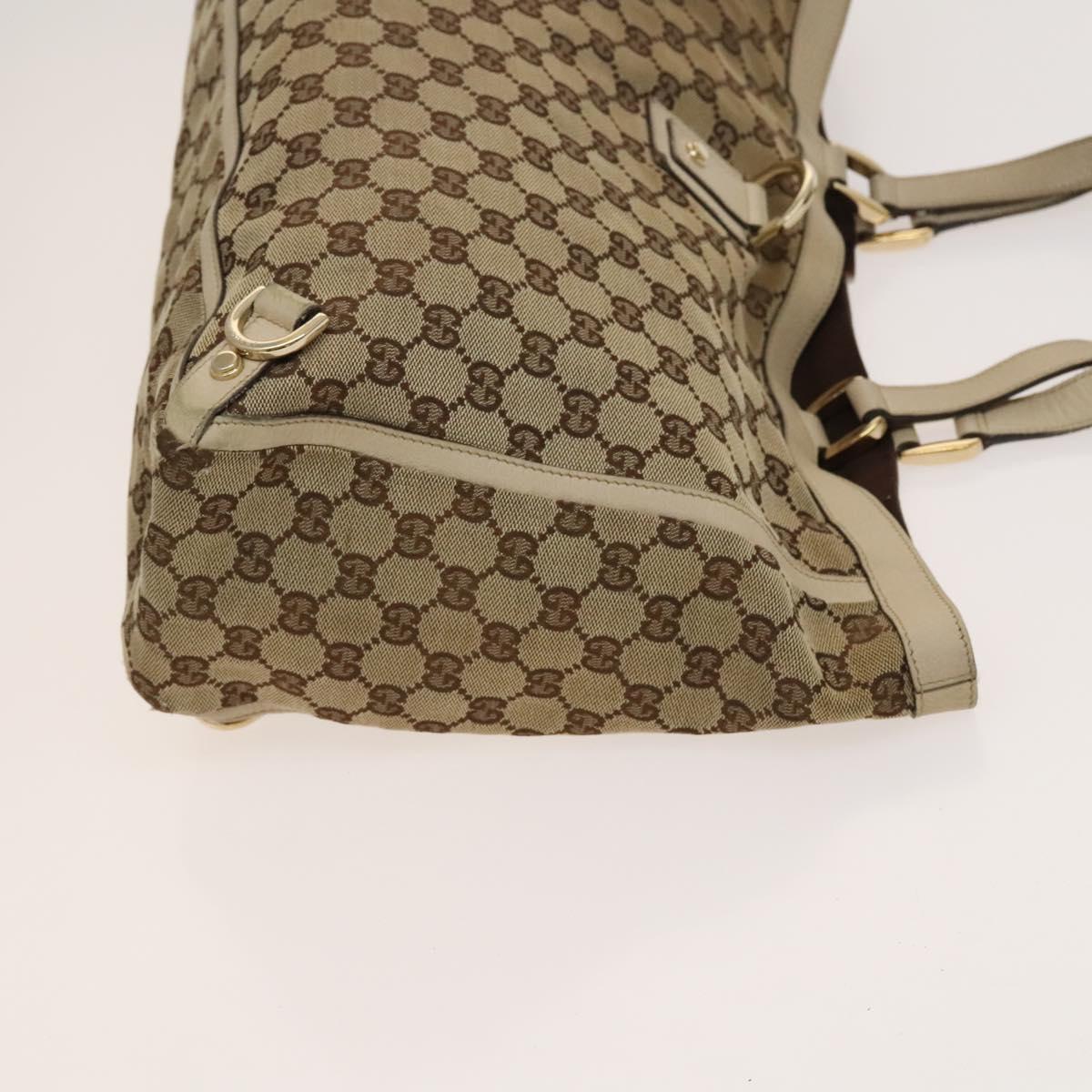 GUCCI GG Canvas Pouch Web Sherry Line Hand Bag 3Set Beige Red Auth fm4632