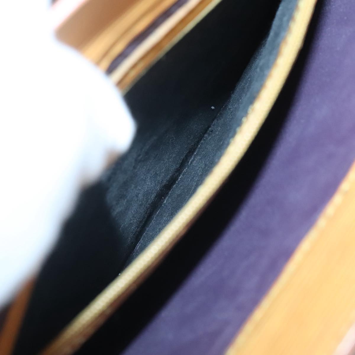 LOUIS VUITTON Epi Sac Plat Hand Bag Yellow M52079 LV Auth fm4639