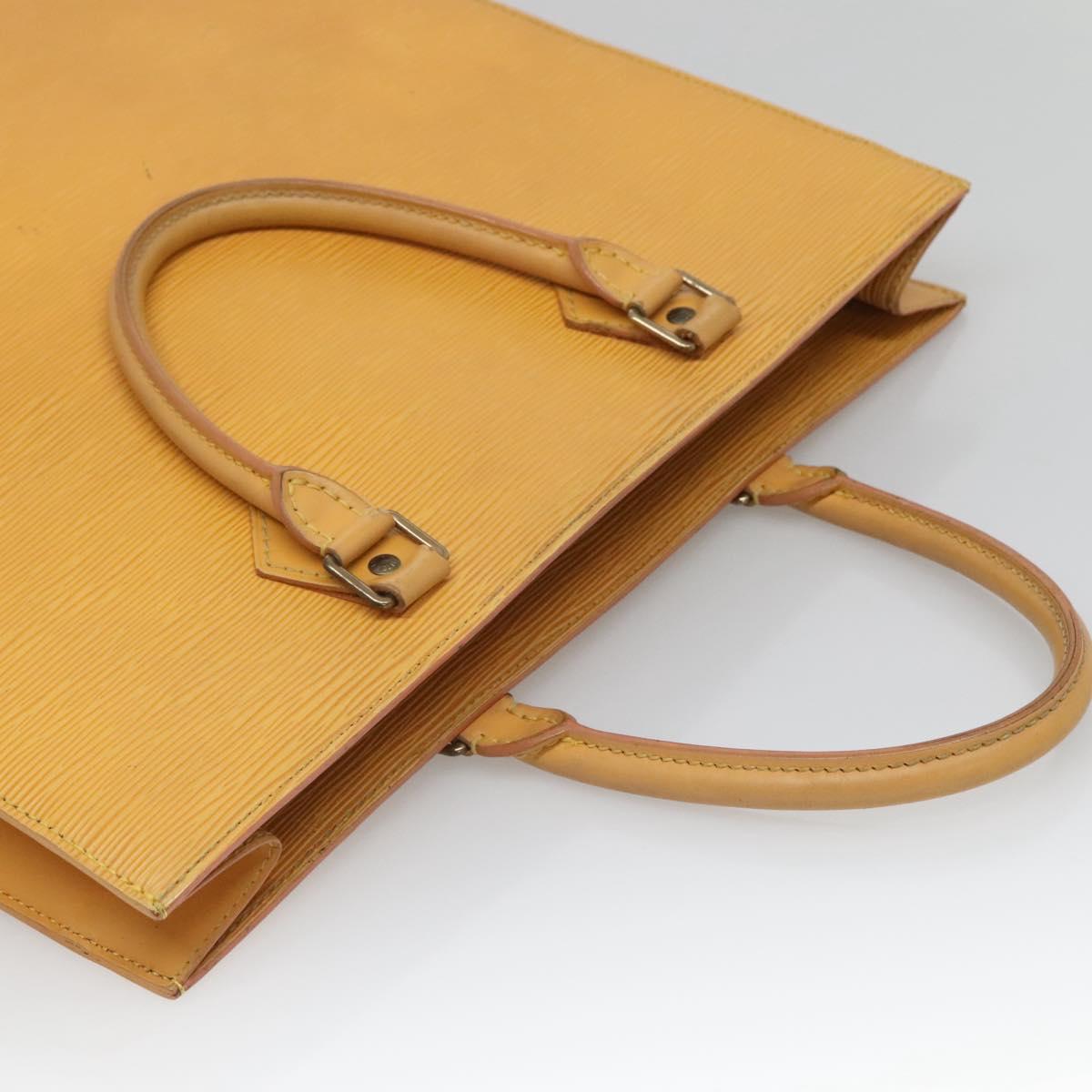 LOUIS VUITTON Epi Sac Plat Hand Bag Yellow M52079 LV Auth fm4639
