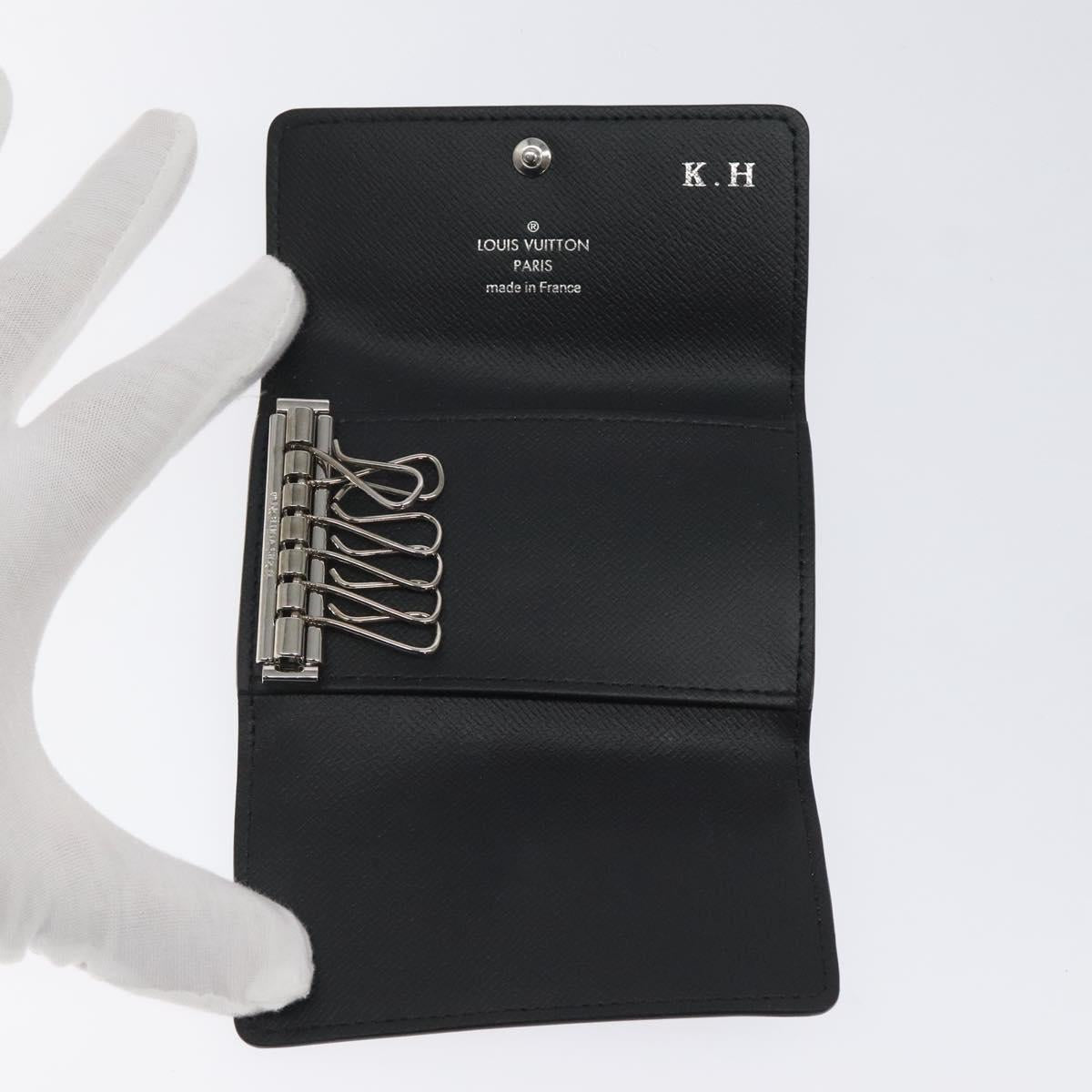 LOUIS VUITTON Monogram Eclipse Multicles6 Key Case M82603 LV Auth fm4644