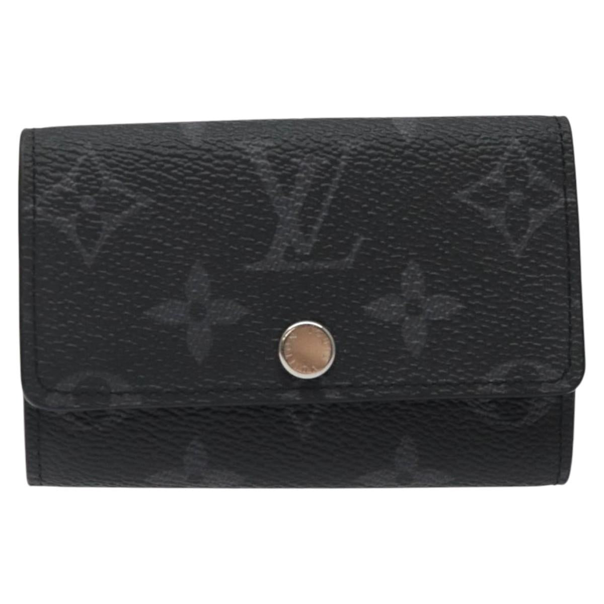LOUIS VUITTON Monogram Eclipse Multicles6 Key Case M82603 LV Auth fm4644