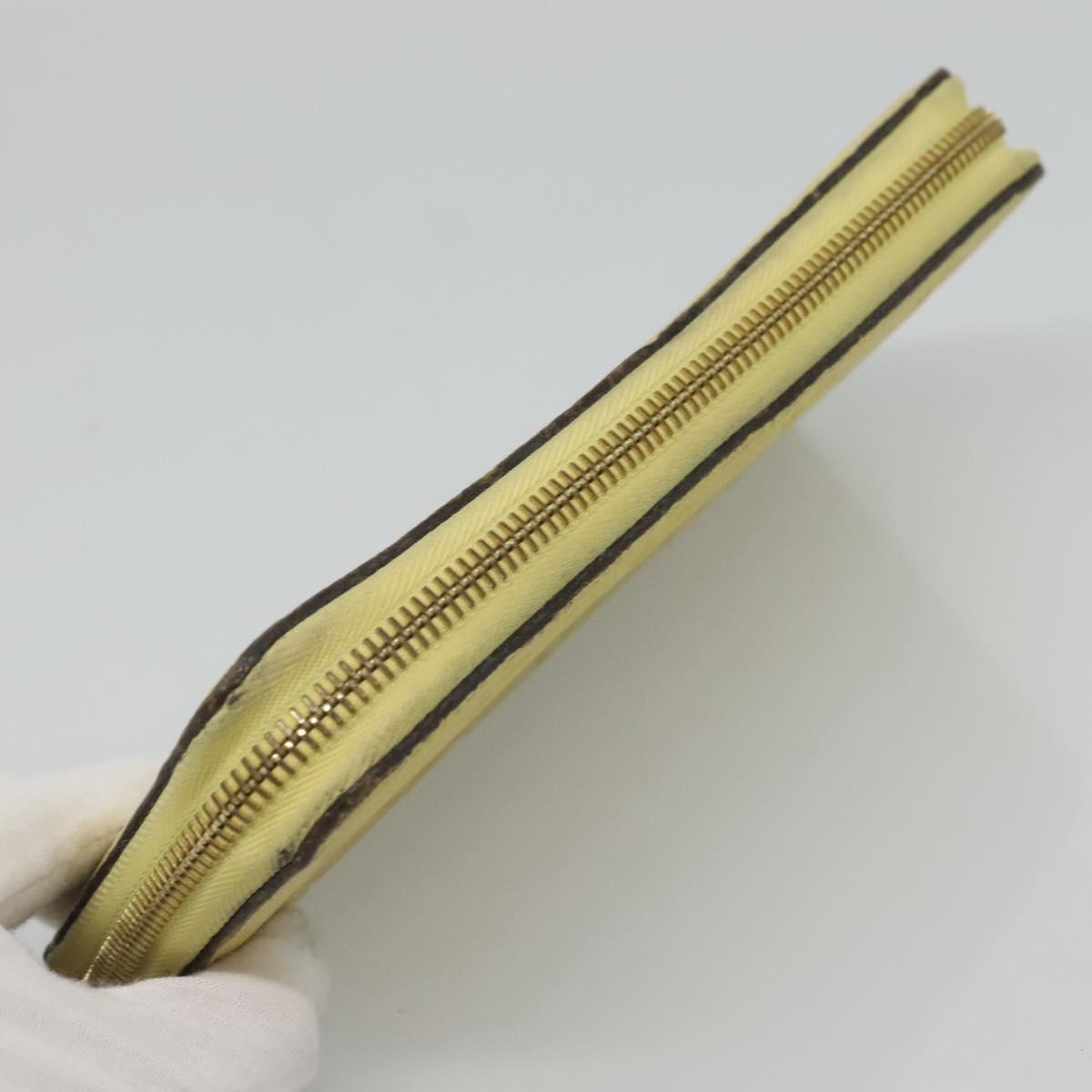 LOUIS VUITTON Monogram Empreinte Zippy Wallet Citrin M60572 LV Auth fm4645