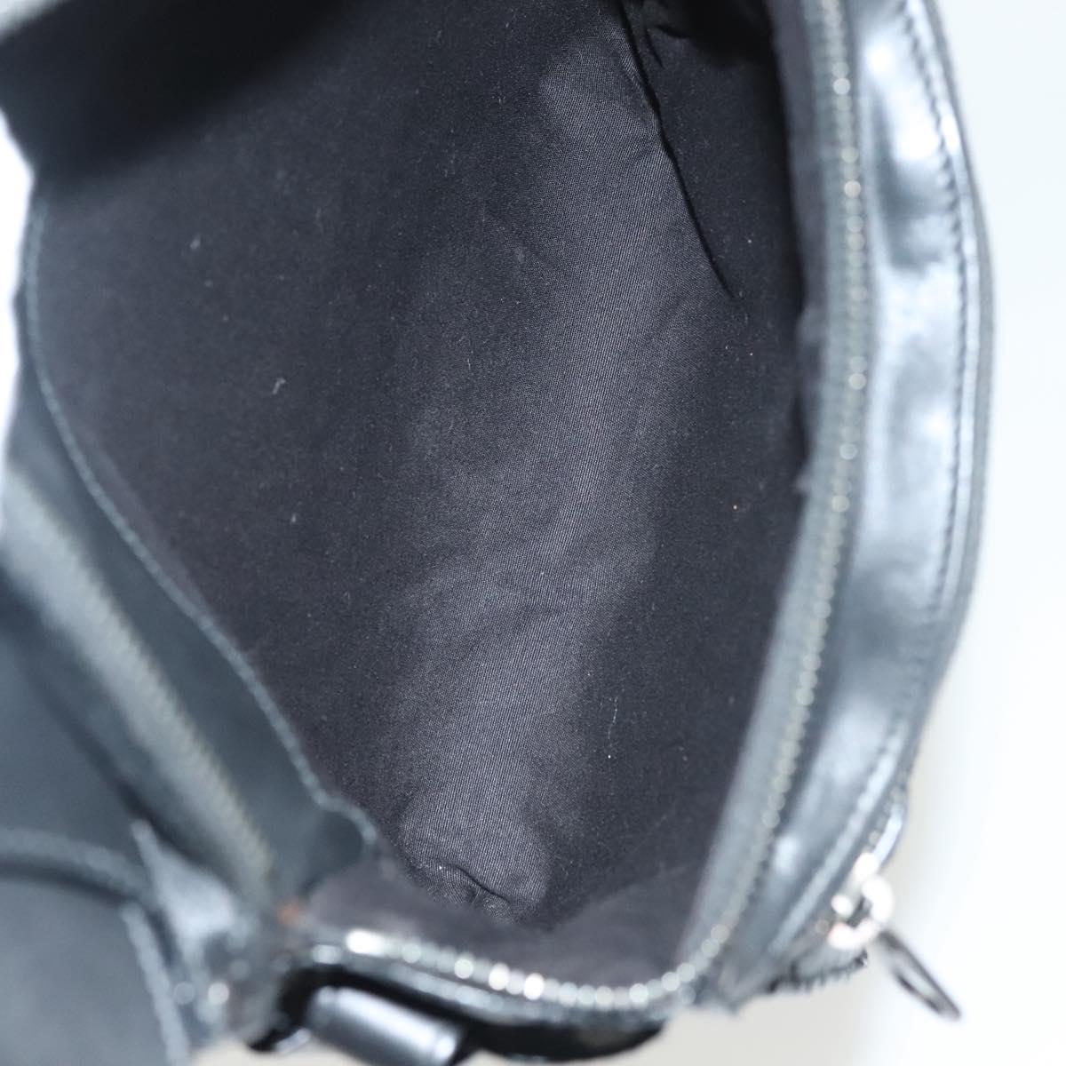 BOTTEGAVENETA INTRECCIATO Waist bag Leather Black 121604 Auth fm4696