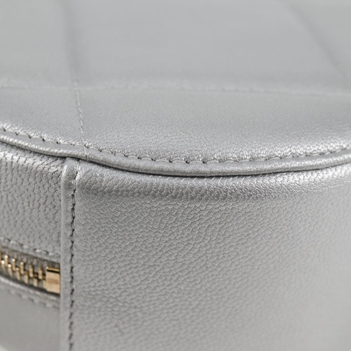 CHANEL Chain Chanel 19 Shoulder Bag Lamb Skin Gold Silver CC Auth fm4698M