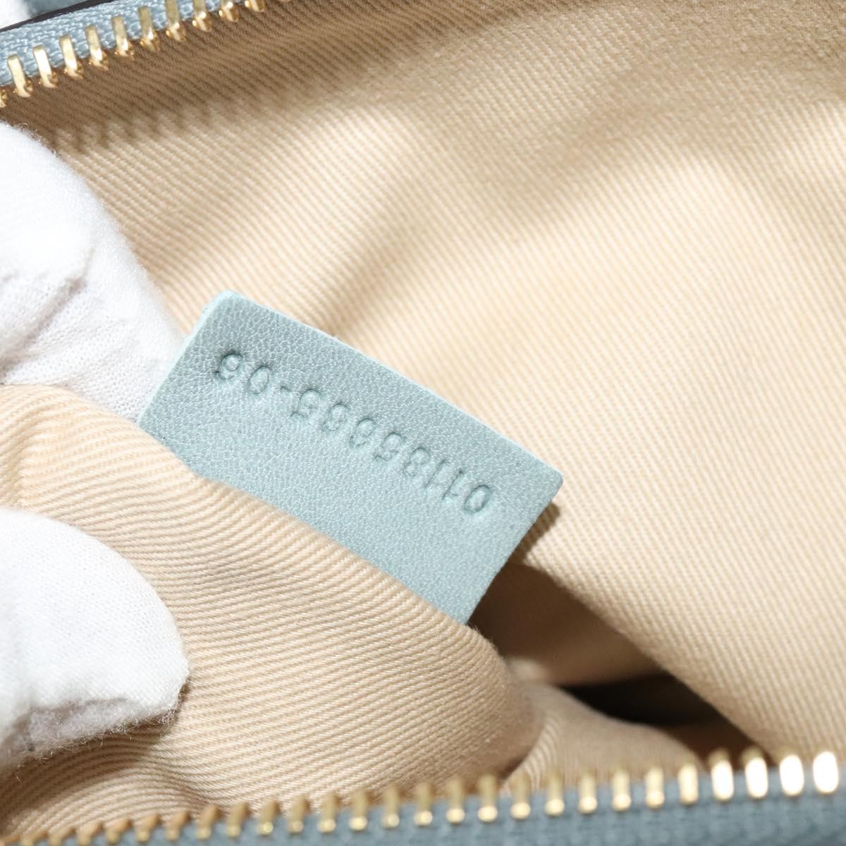 Chloe Fayday Hand Bag Leather 2way Green Gold Auth fm4705