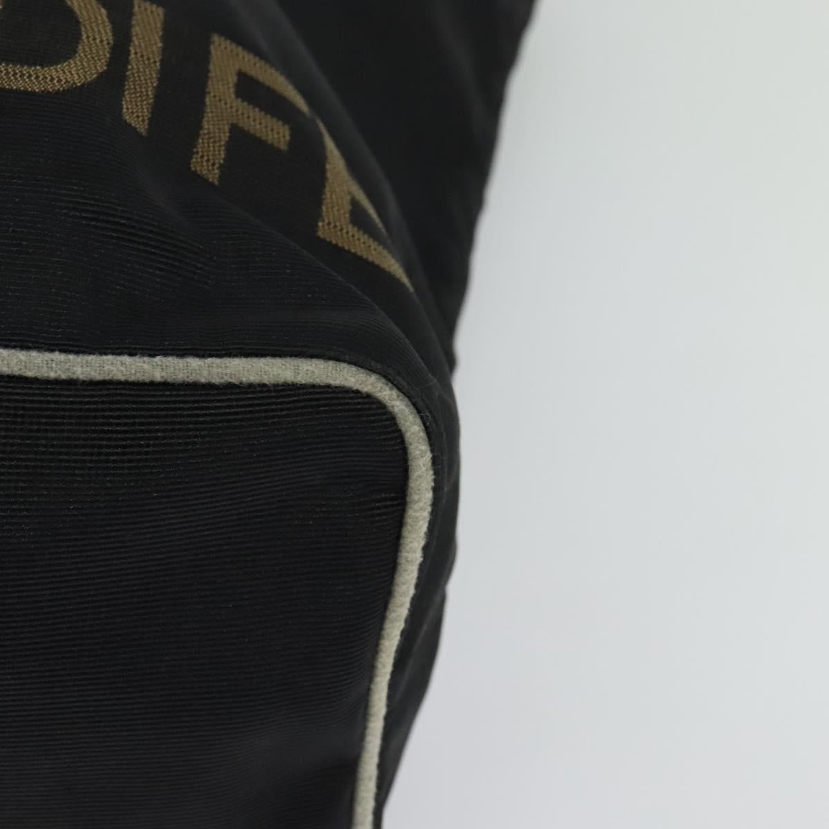 FENDI Hand Bag Nylon Black Auth fm4706
