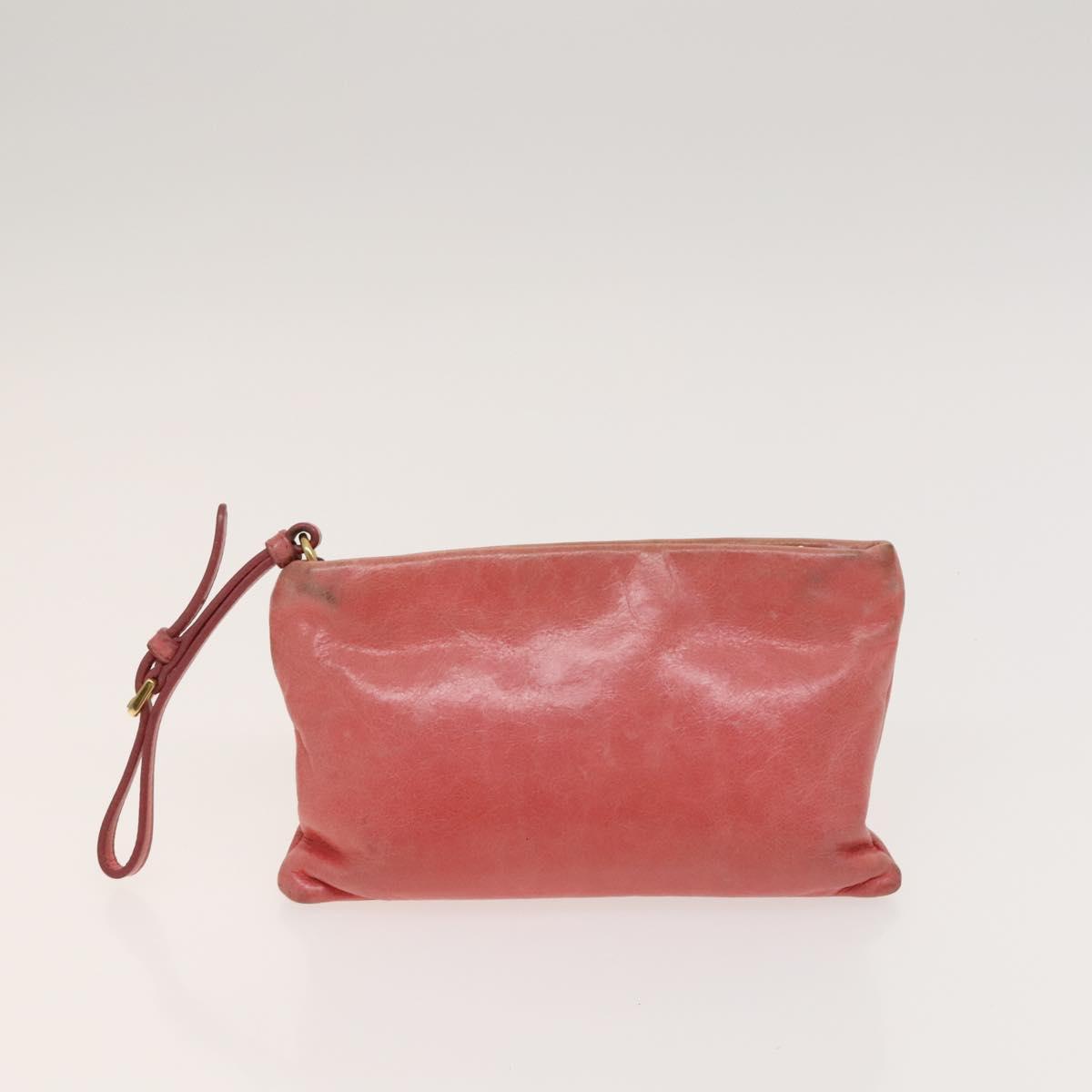 PRADA Hand Bag Nylon Leather 3Set Pink Black Auth fm4723