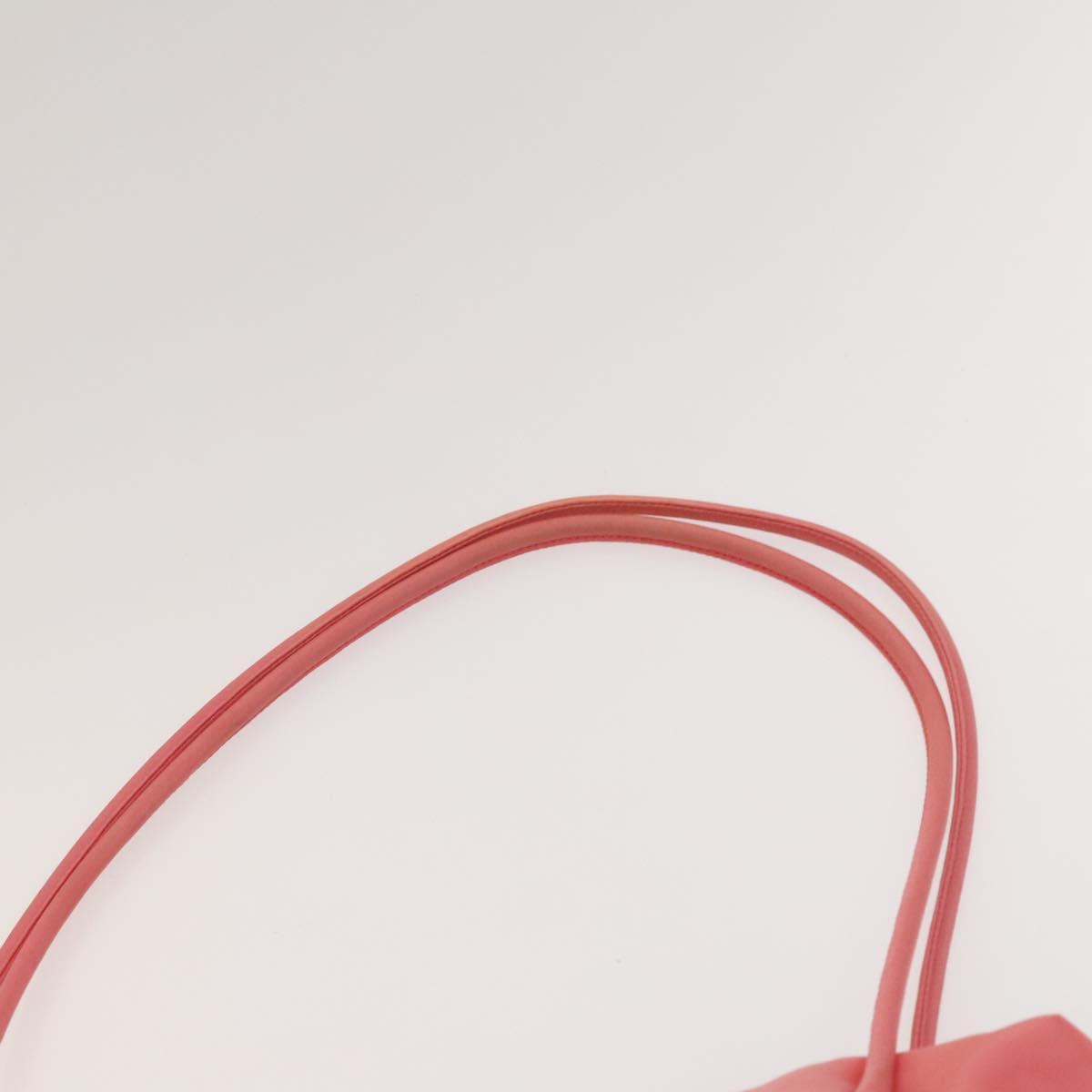 PRADA Hand Bag Nylon Leather 3Set Pink Black Auth fm4723