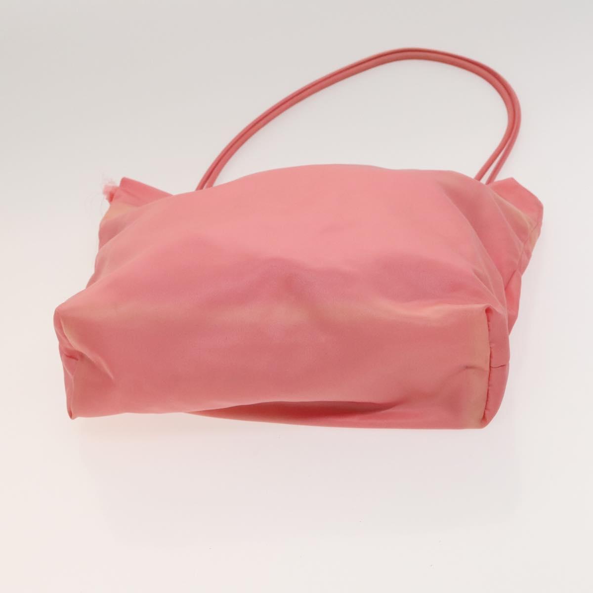 PRADA Hand Bag Nylon Leather 3Set Pink Black Auth fm4723