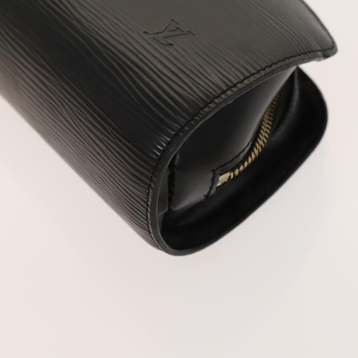 LOUIS VUITTON Taiga Epi Pouch Hand Bag 2Set Epicea Black LV Auth fm4726