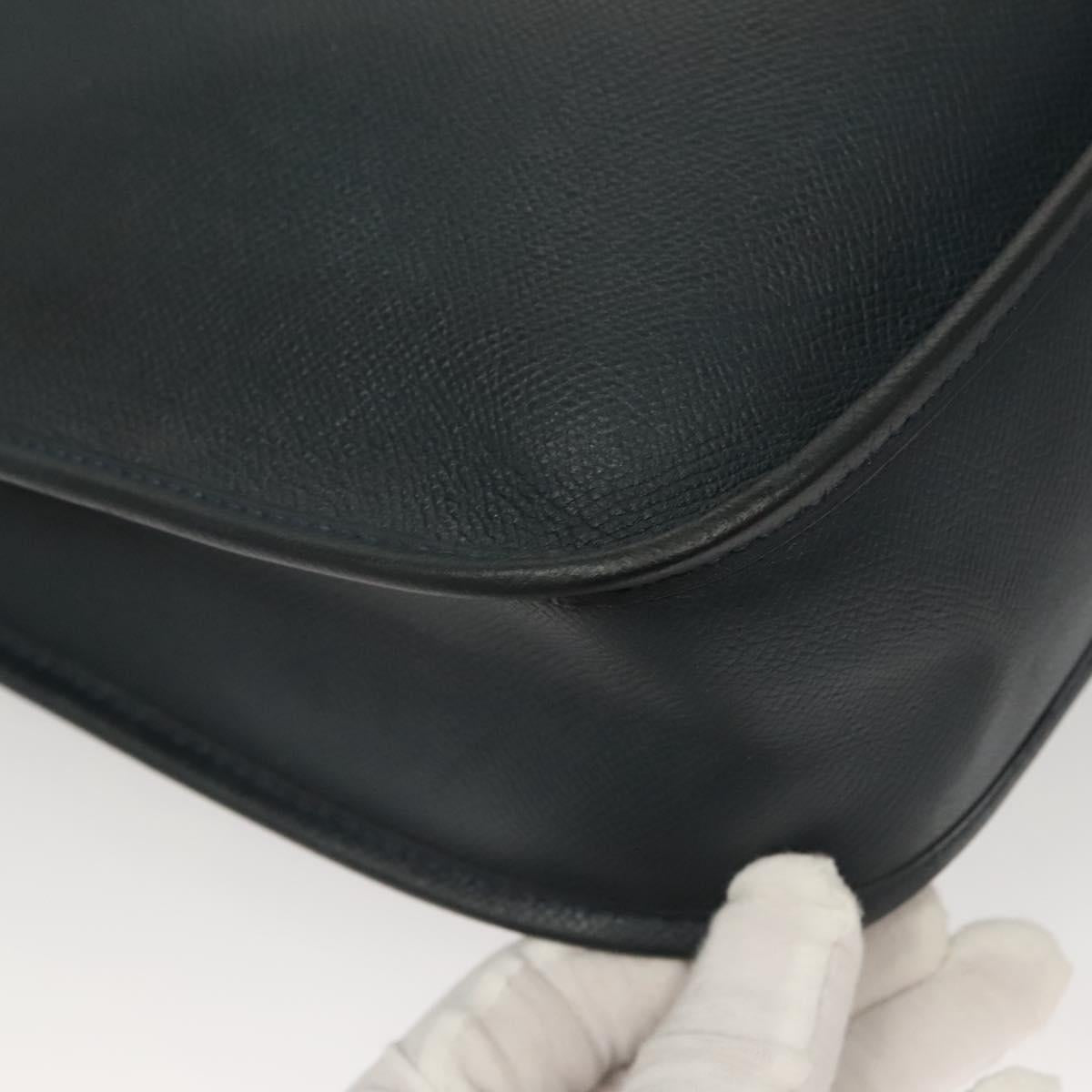 HERMES Evelyn 1 GM Shoulder Bag Courchevel Navy Auth fm4738