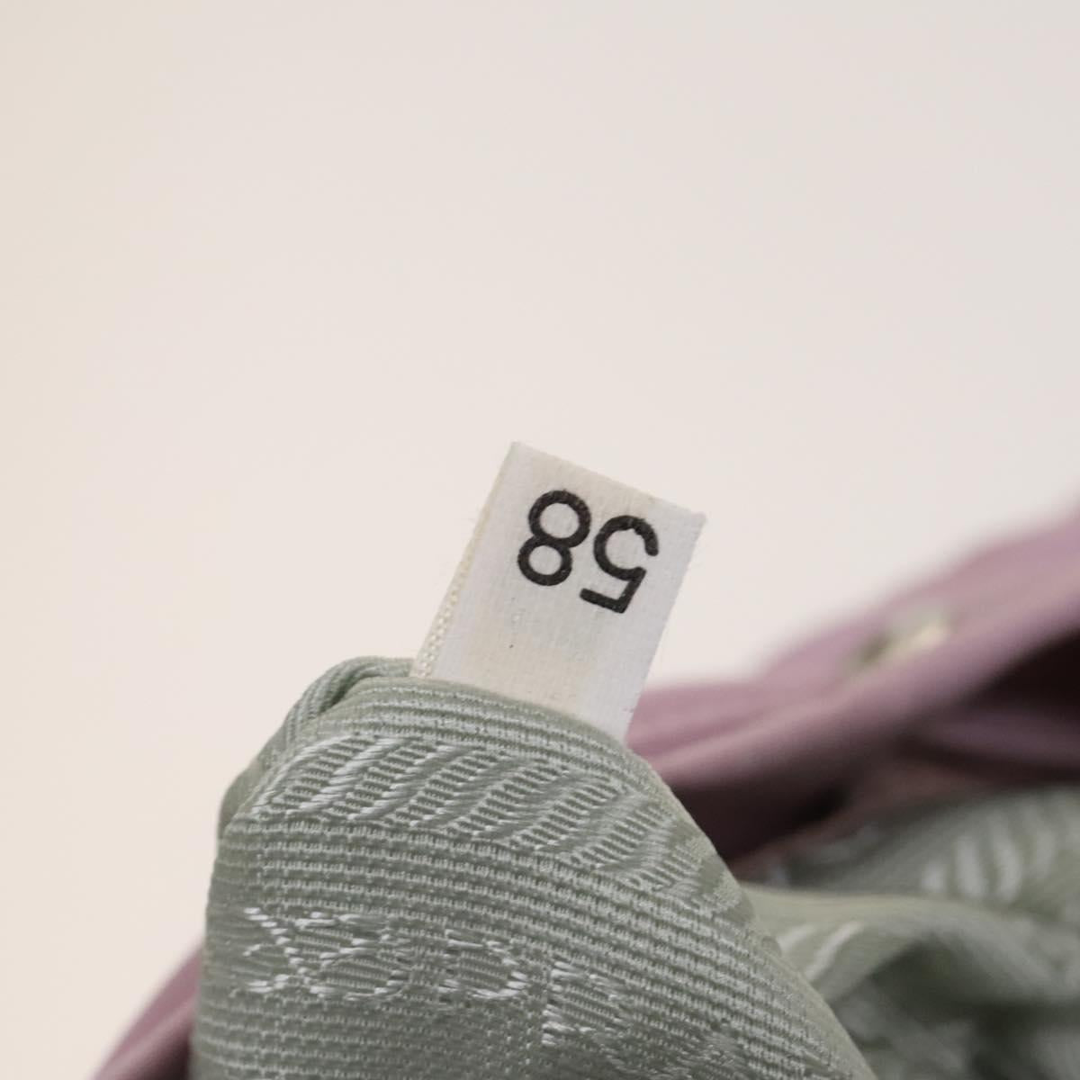 PRADA Backpack Nylon Pink Silver Auth fm4758