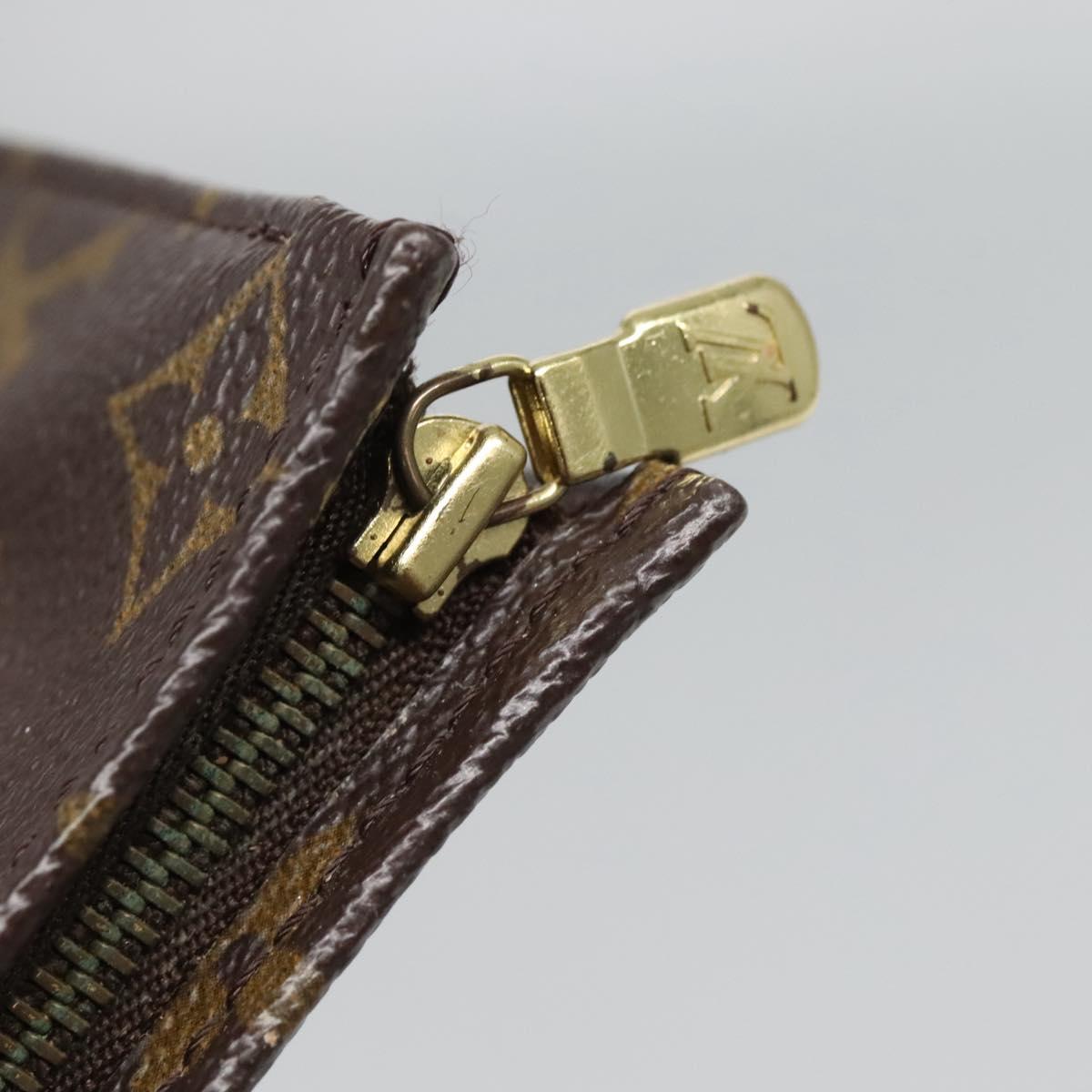 LOUIS VUITTON Monogram Poche Toilette 19 Pouch M47544 LV Auth fm4762