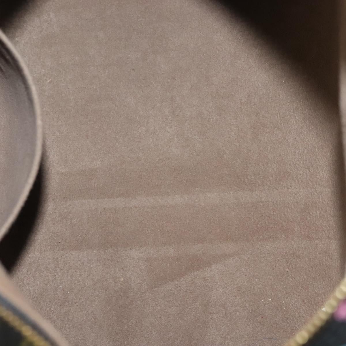 LOUIS VUITTON Monogram Multicolor Speedy 30 Hand Bag Black M92642 LV Auth fm4819