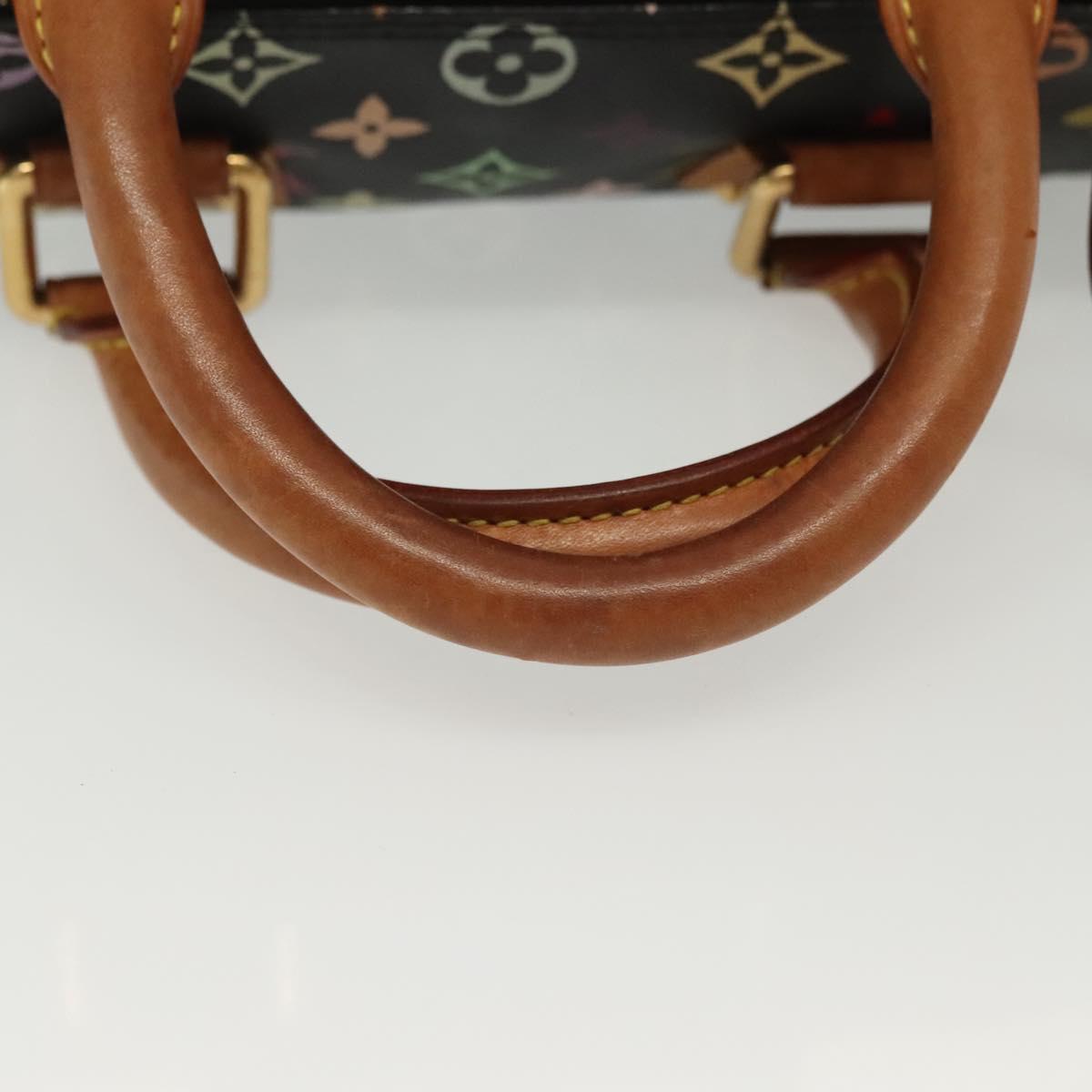 LOUIS VUITTON Monogram Multicolor Speedy 30 Hand Bag Black M92642 LV Auth fm4819