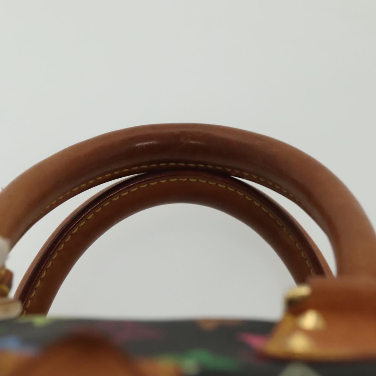 LOUIS VUITTON Monogram Multicolor Speedy 30 Hand Bag Black M92642 LV Auth fm4819