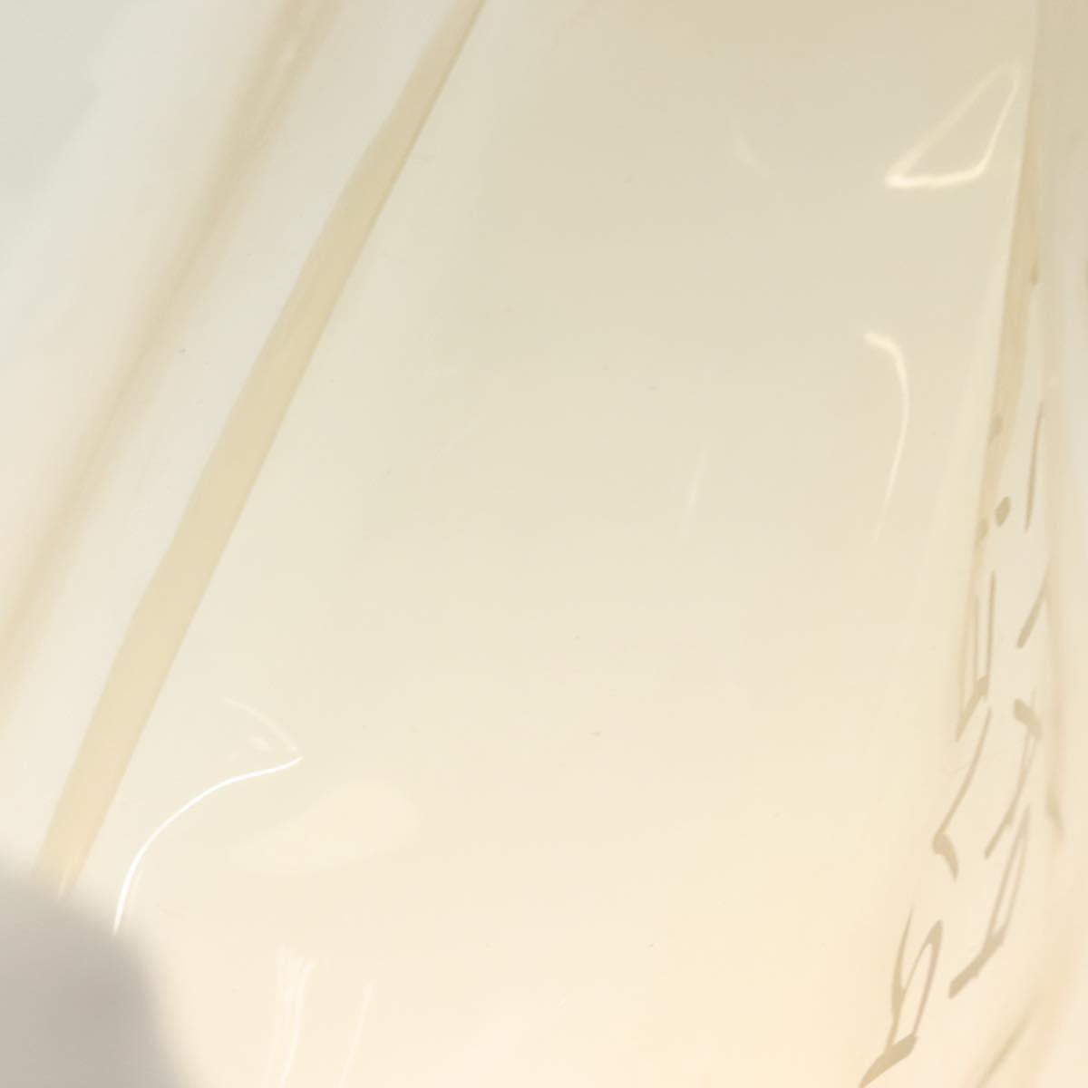 HERMES Vinyl Kelly Hand Bag Vinyl Clear Auth fm4824