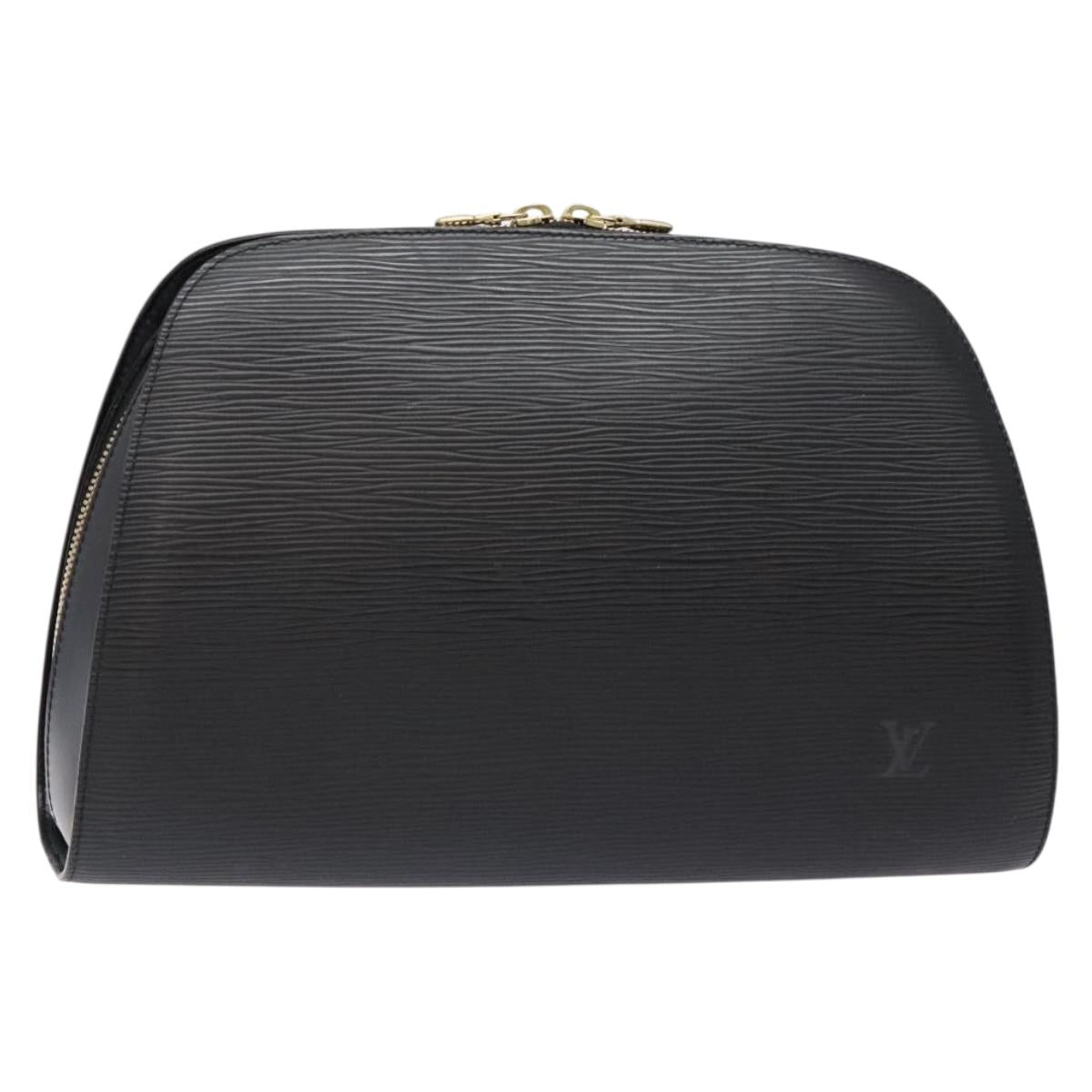 LOUIS VUITTON Epi Dauphine GM Cosmetic Pouch Black M48432 LV Auth fm4826