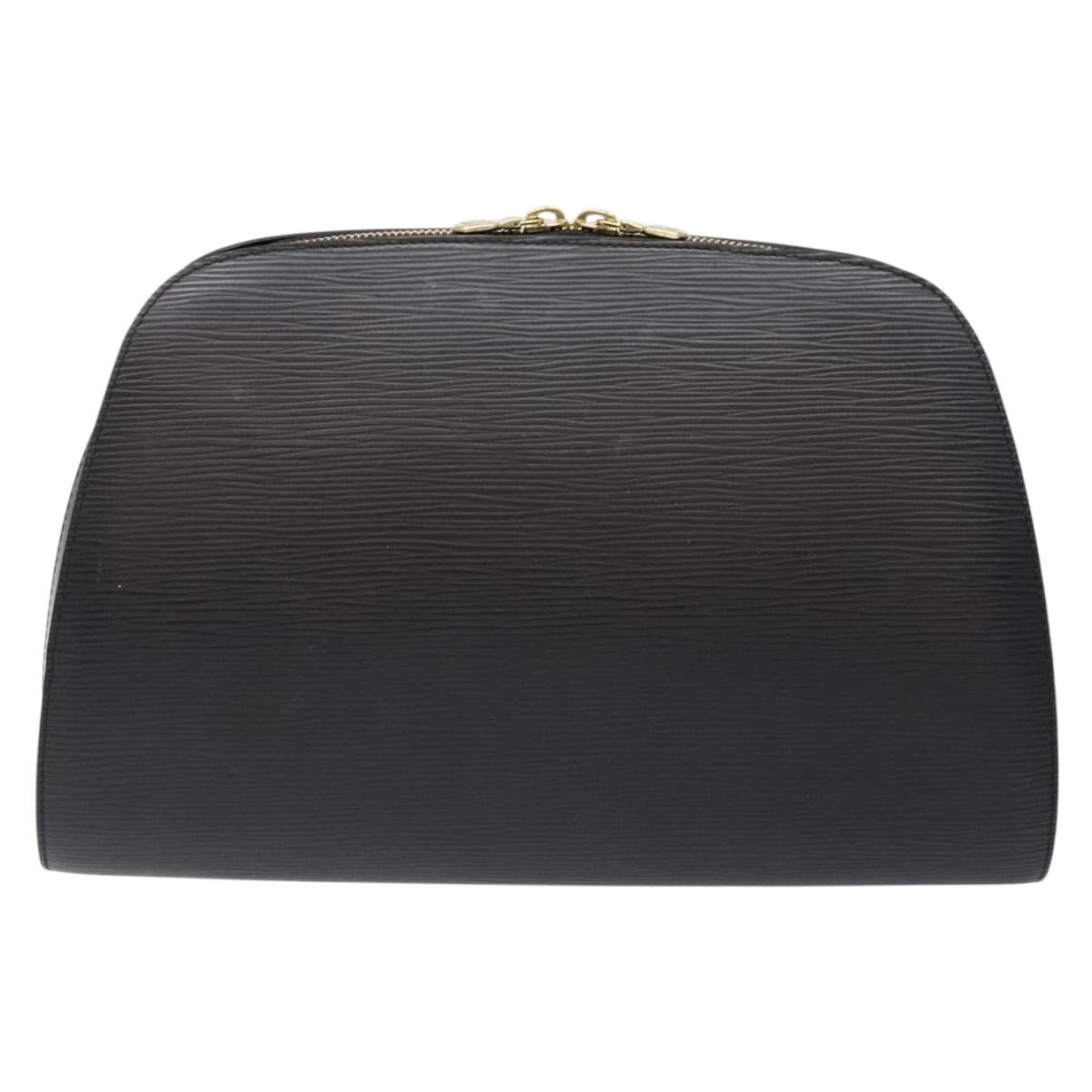 LOUIS VUITTON Epi Dauphine GM Cosmetic Pouch Black M48432 LV Auth fm4826