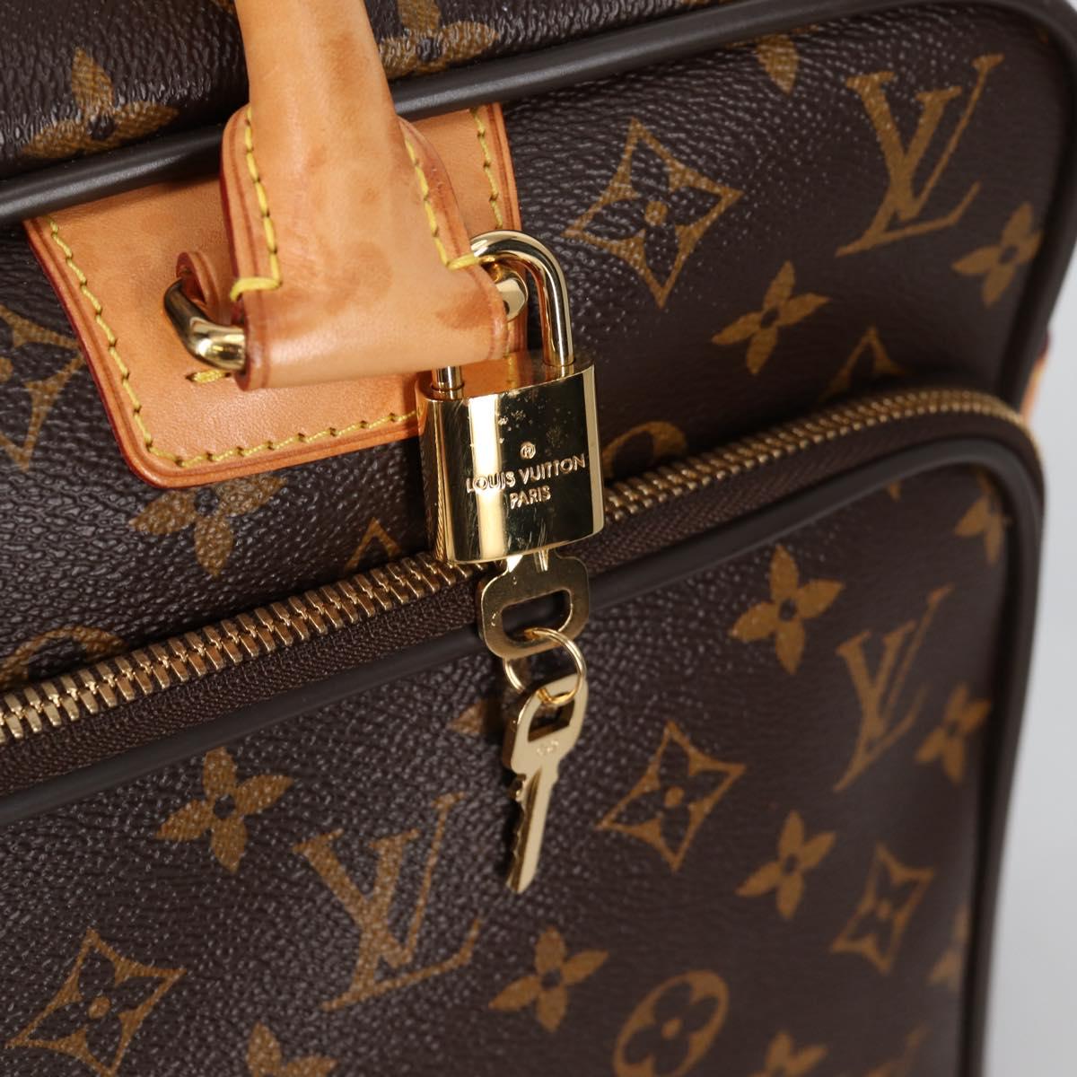 LOUIS VUITTON Monogram Ikar Business Bag M23252 LV Auth fm4836