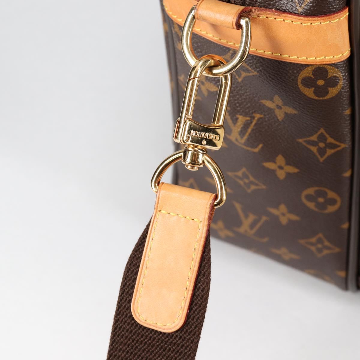 LOUIS VUITTON Monogram Ikar Business Bag M23252 LV Auth fm4836