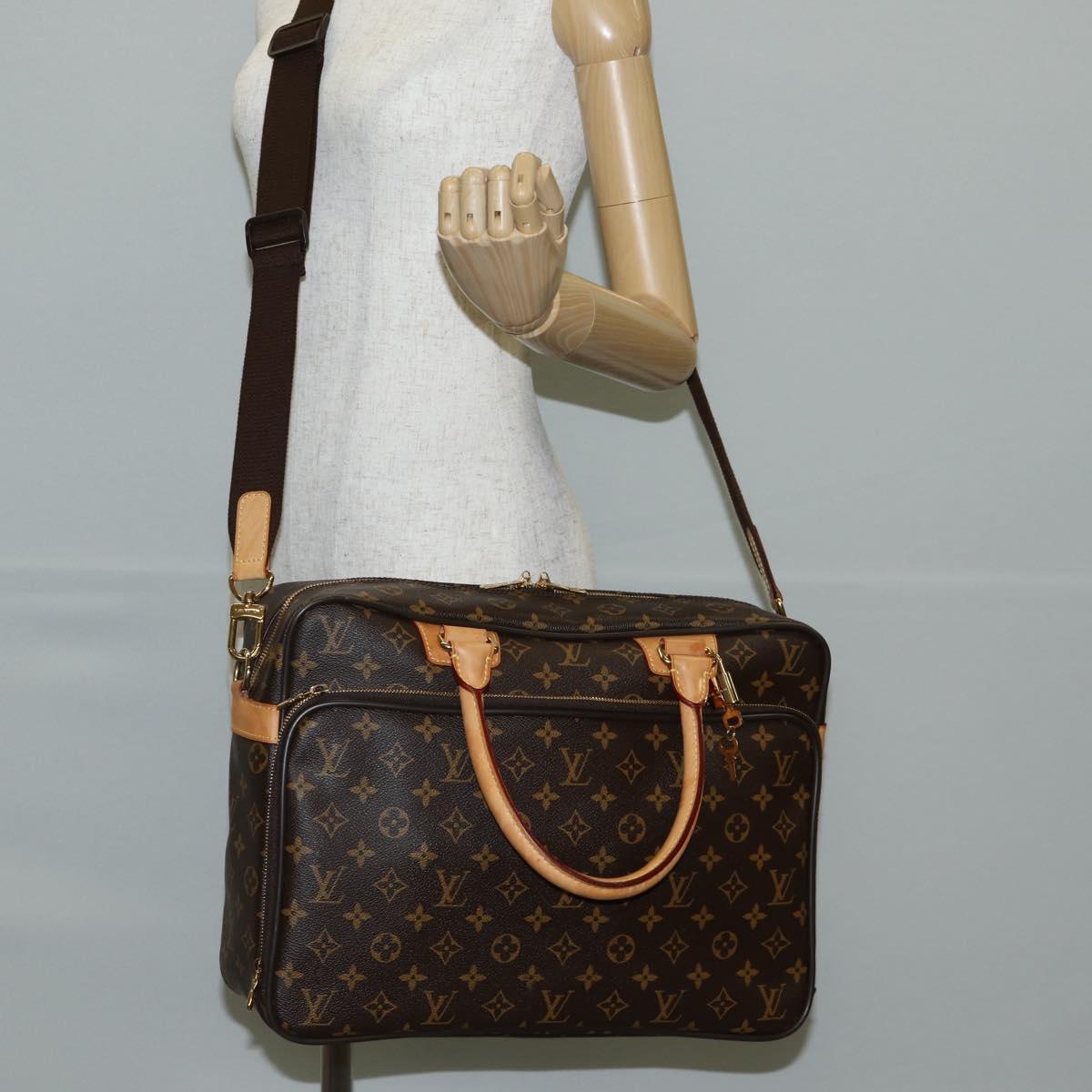 LOUIS VUITTON Monogram Ikar Business Bag M23252 LV Auth fm4836