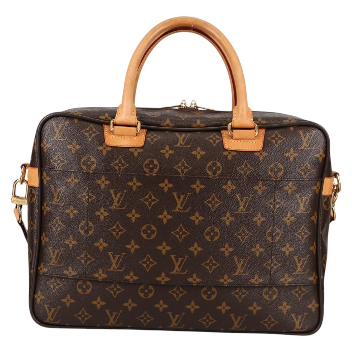 LOUIS VUITTON Monogram Ikar Business Bag M23252 LV Auth fm4836