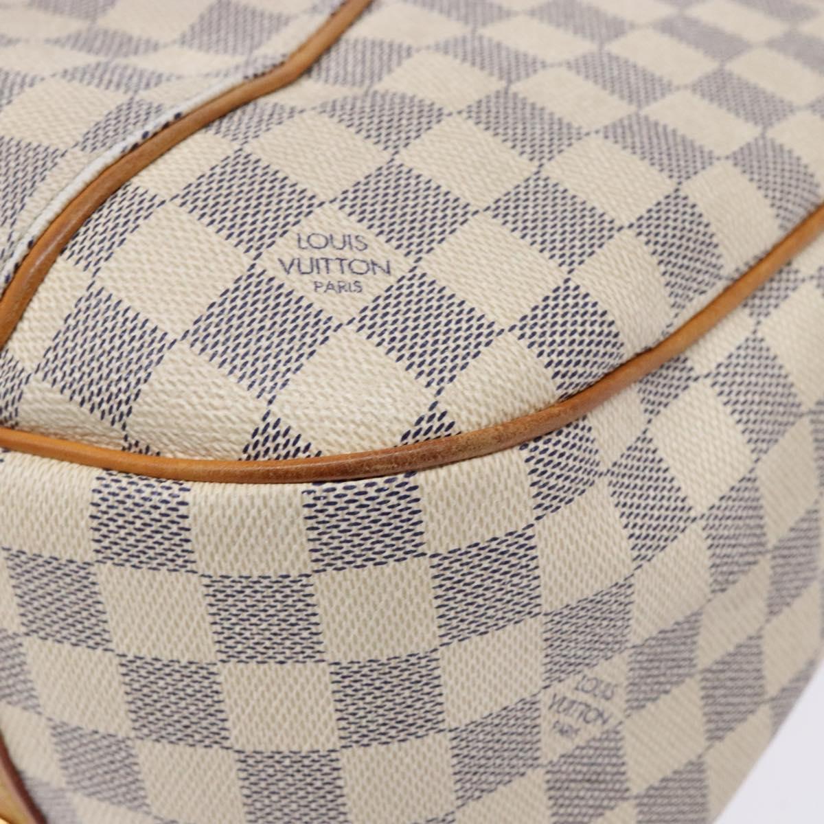 LOUIS VUITTON Damier Azur Galliera PM Shoulder Bag N55215 LV Auth fm4849