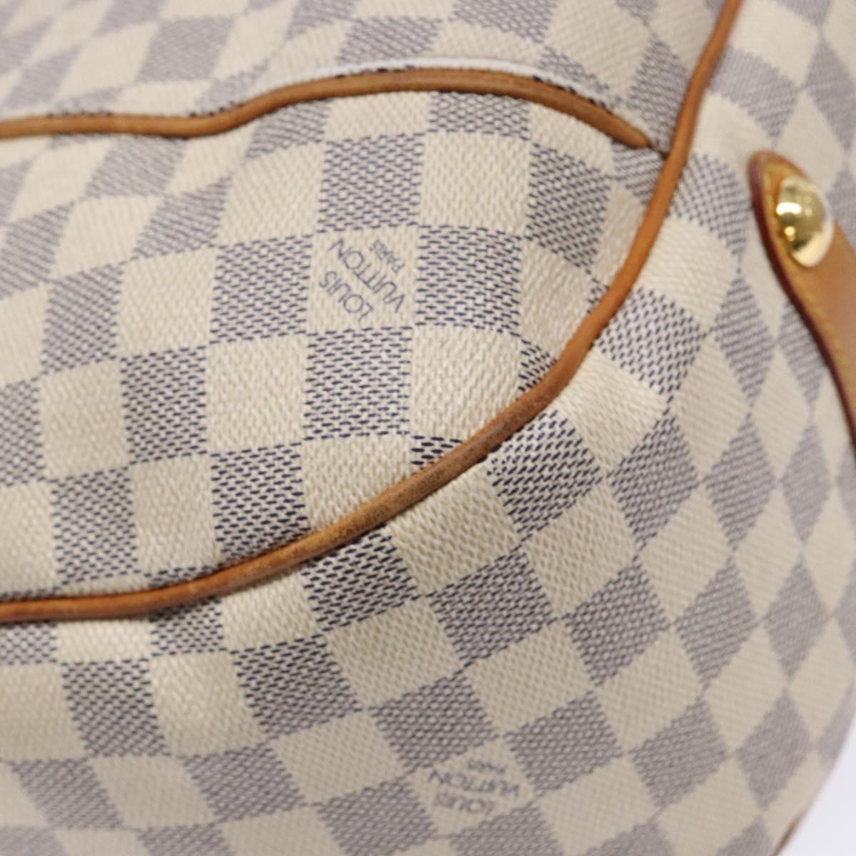 LOUIS VUITTON Damier Azur Galliera PM Shoulder Bag N55215 LV Auth fm4849