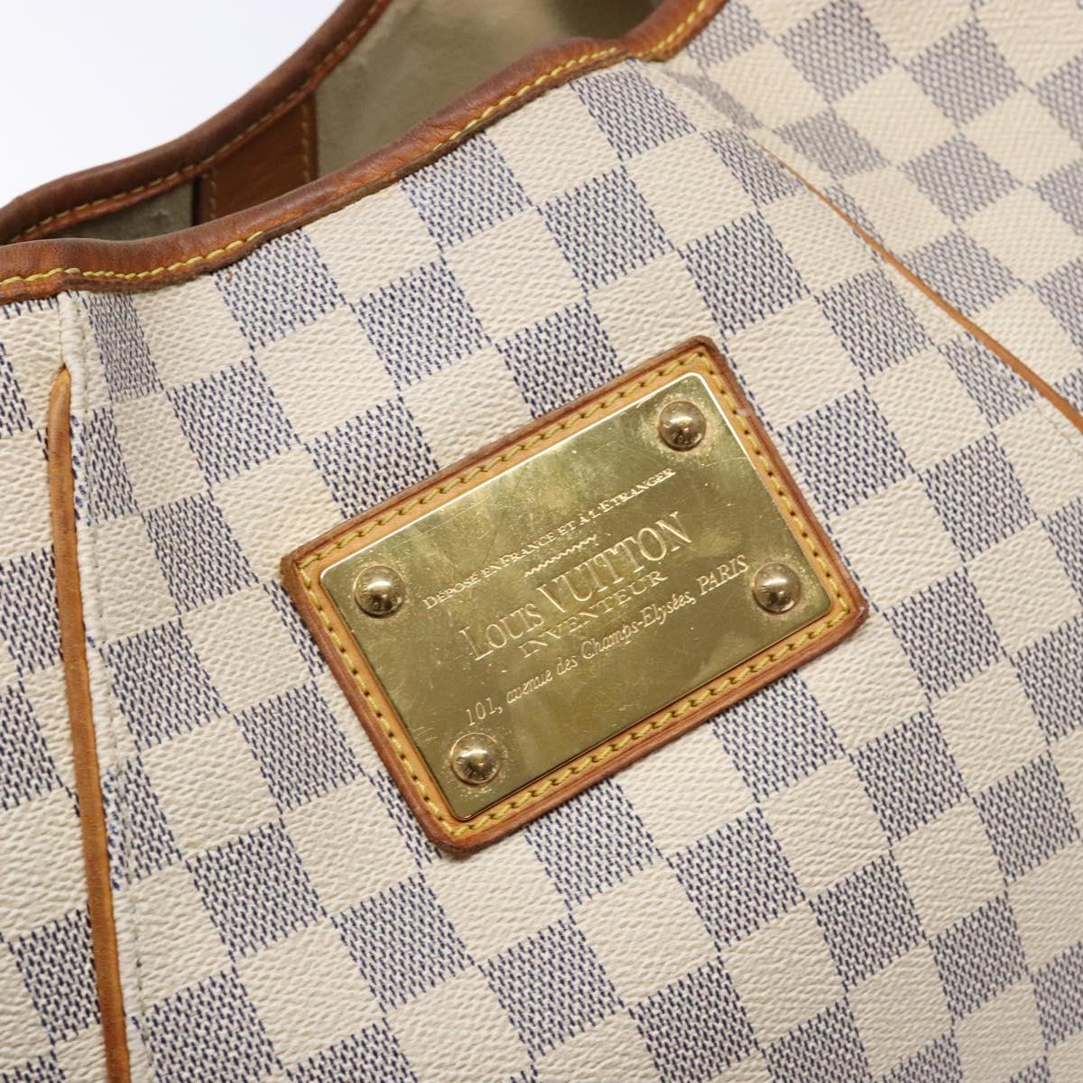 LOUIS VUITTON Damier Azur Galliera PM Shoulder Bag N55215 LV Auth fm4849